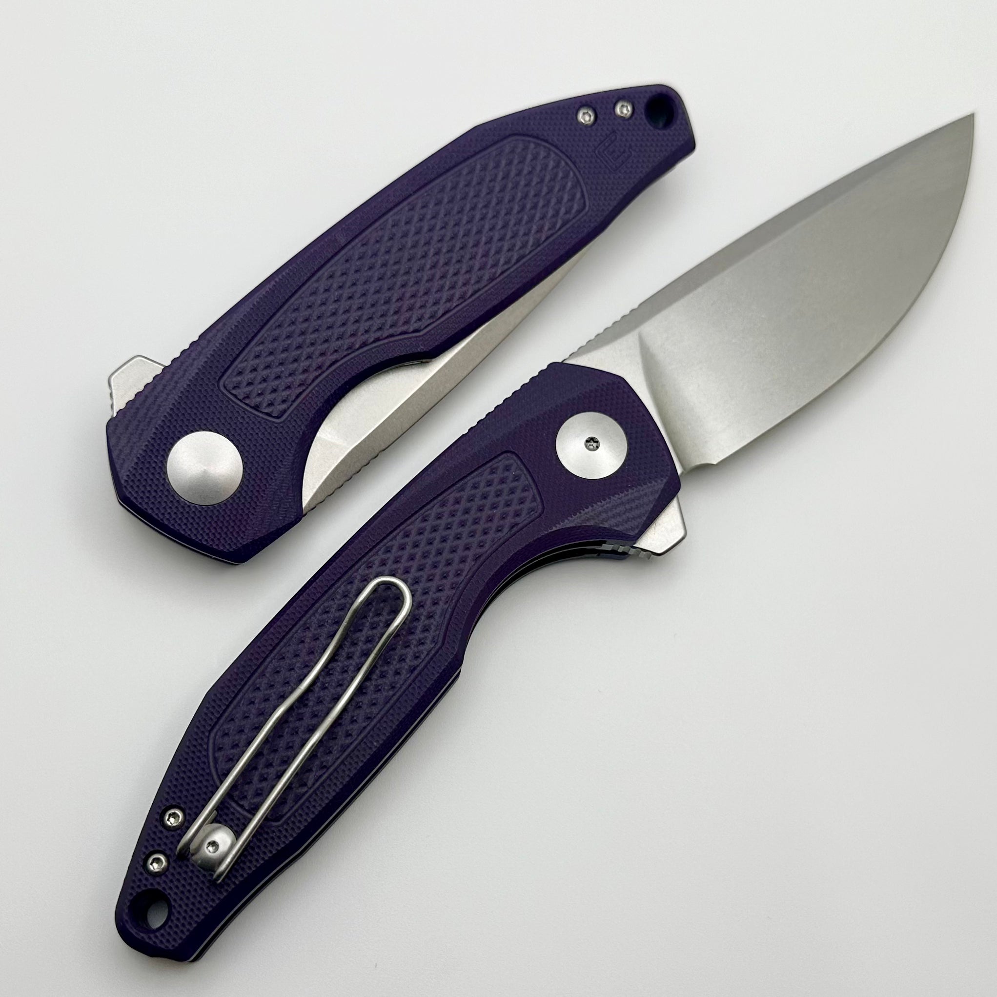 Custom Knife Factory - Echo Trol Violet G-10 & CPM-S35VN Premium EDC Folder