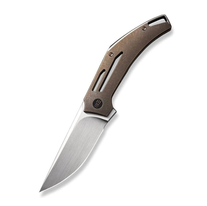 Premium We Knife Speedliner: Bronze Titanium & Hand Rubbed Satin 20CV - Ultimate EDC Companion