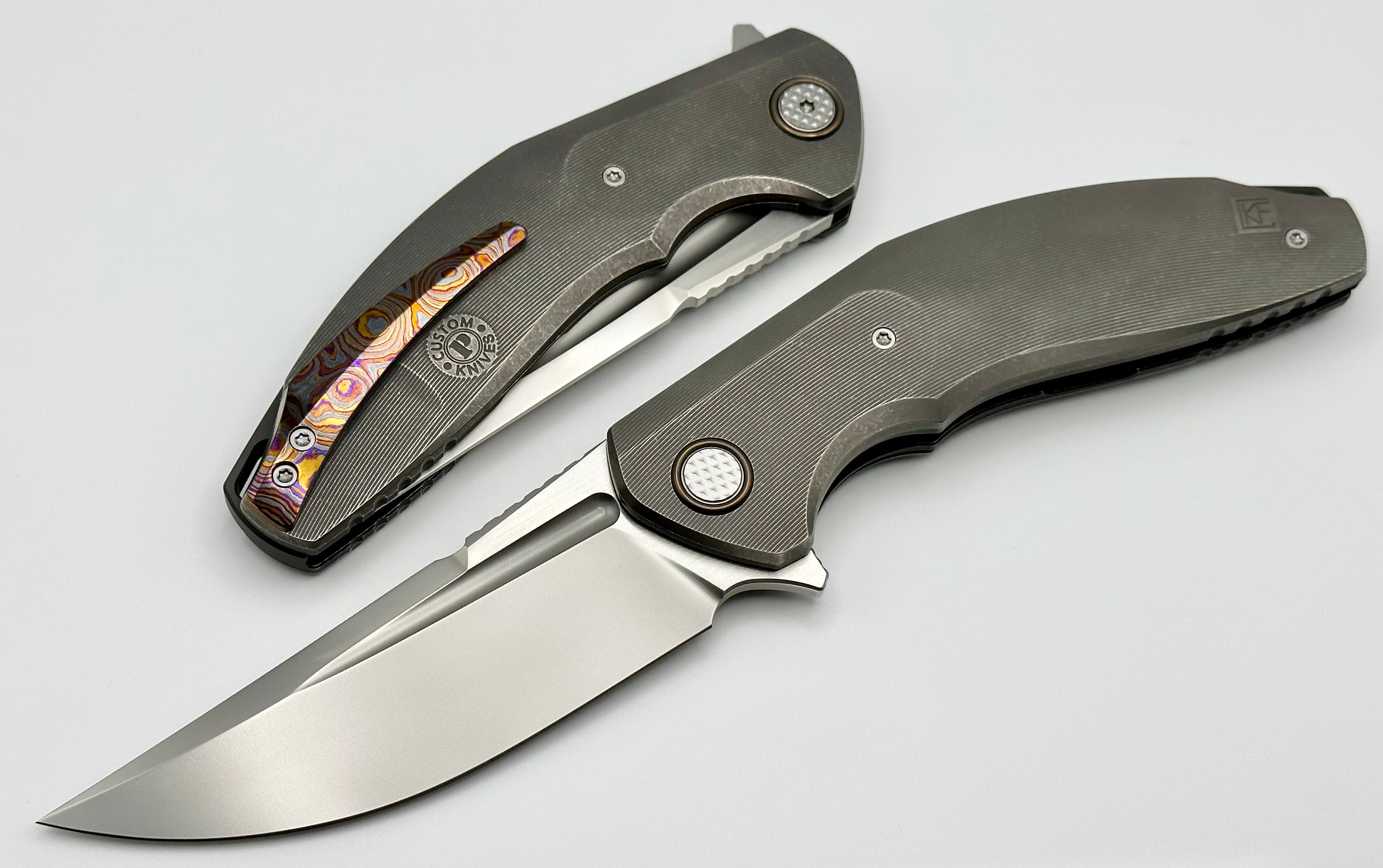 Premium Titanium Marauder Knife by Custom Knife Factory (Exclusive Edition)