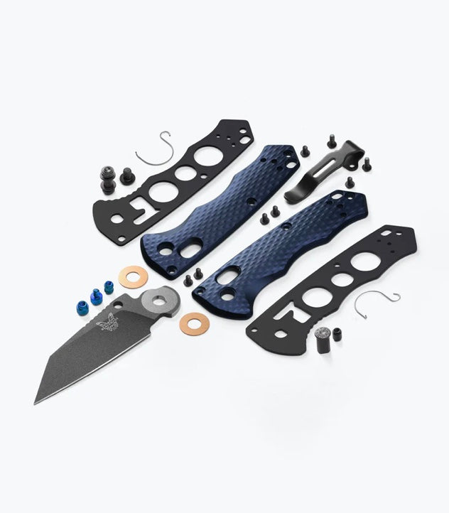 Benchmade Full Immunity Compact EDC Knife - Crater Blue Aluminum & CPM-M4 Blade