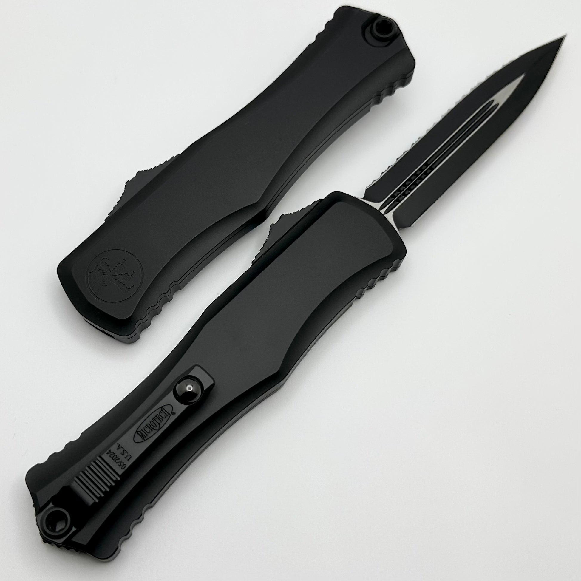 Microtech Hera II Premium Tactical OTF Knife - Ultimate Double Edge Serrated Design