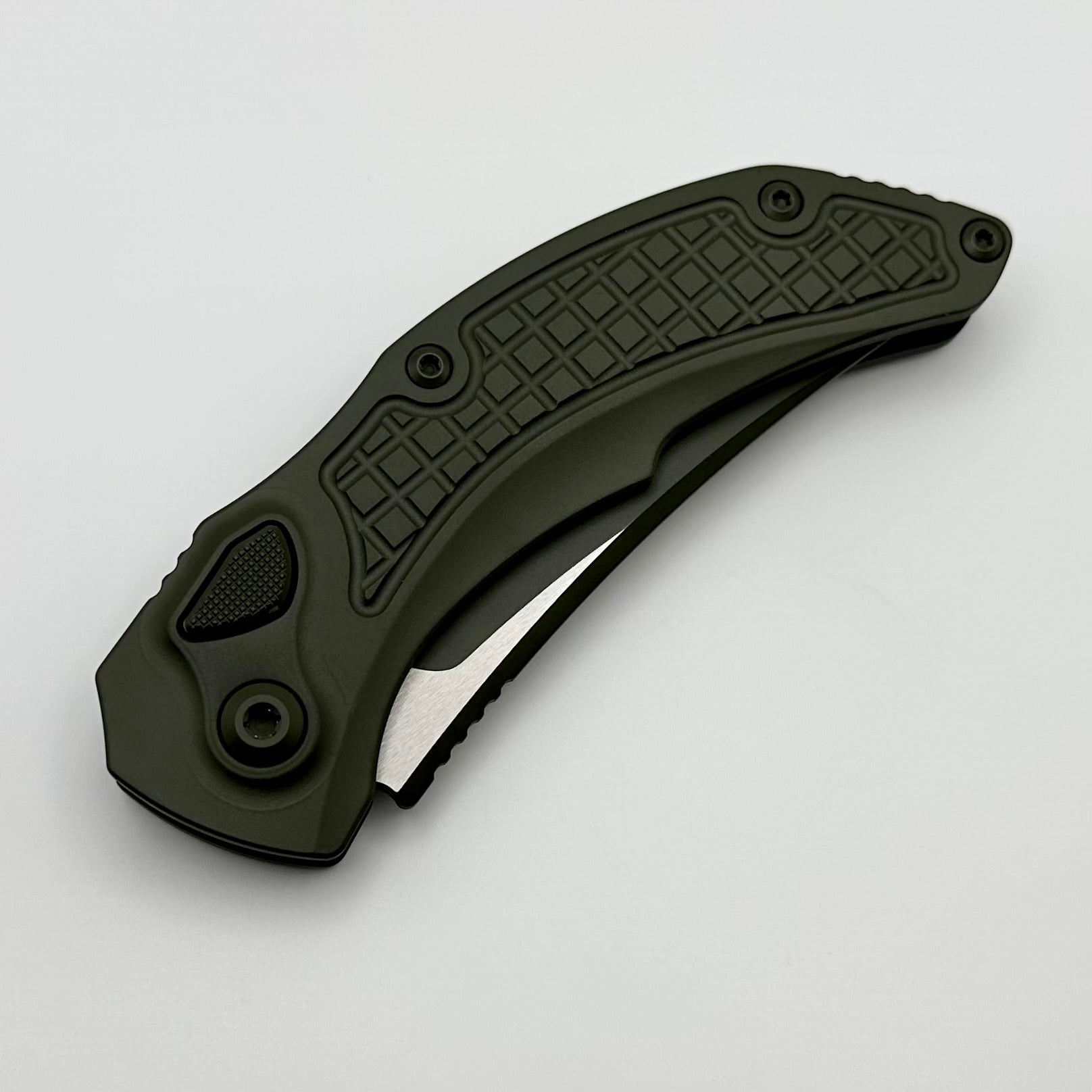 Premium Microtech Bastinelli Brachial Automatic Knife - OD Green Cerakote