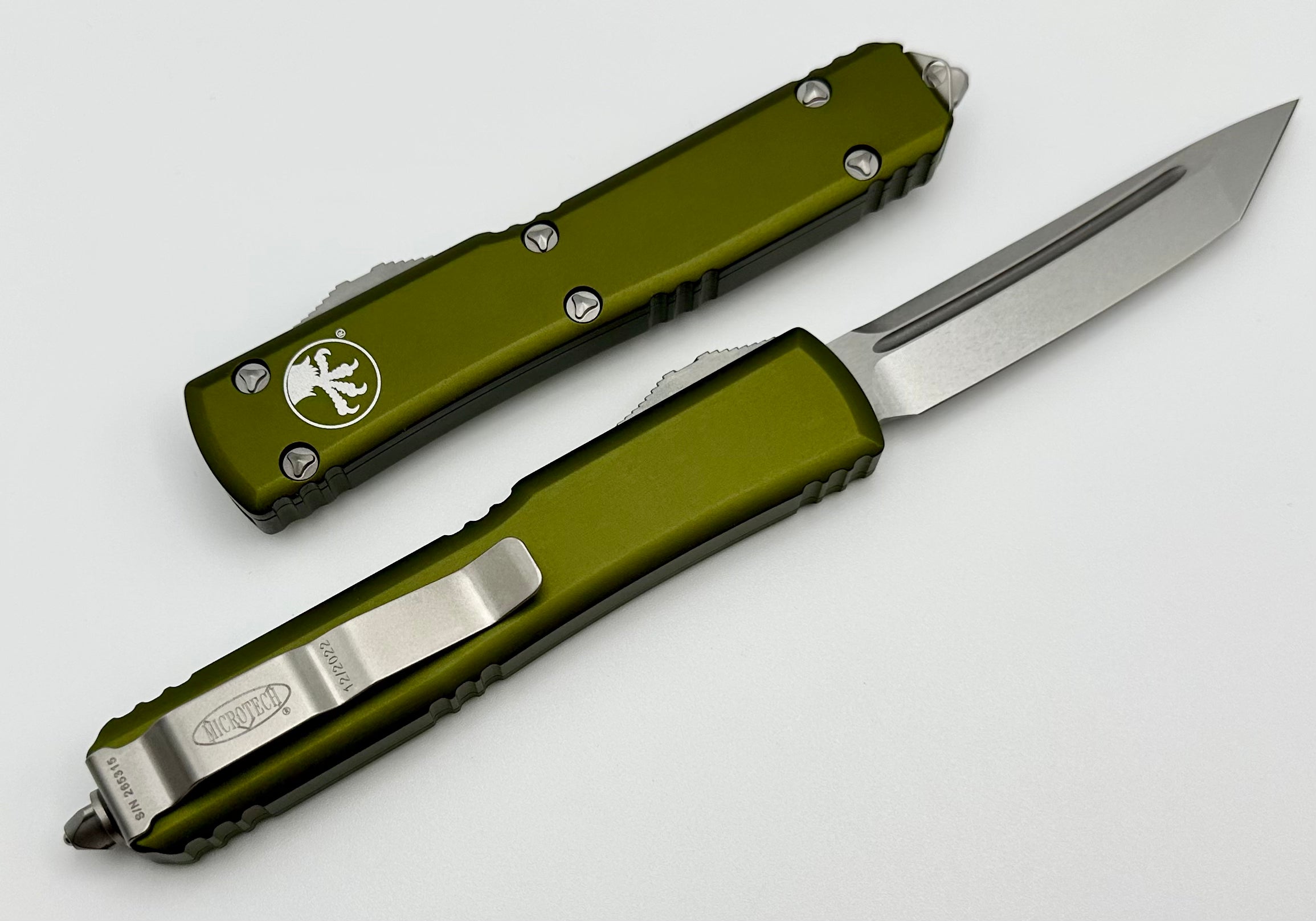 Premium Microtech Ultratech OD Green Tanto Stonewash Knife