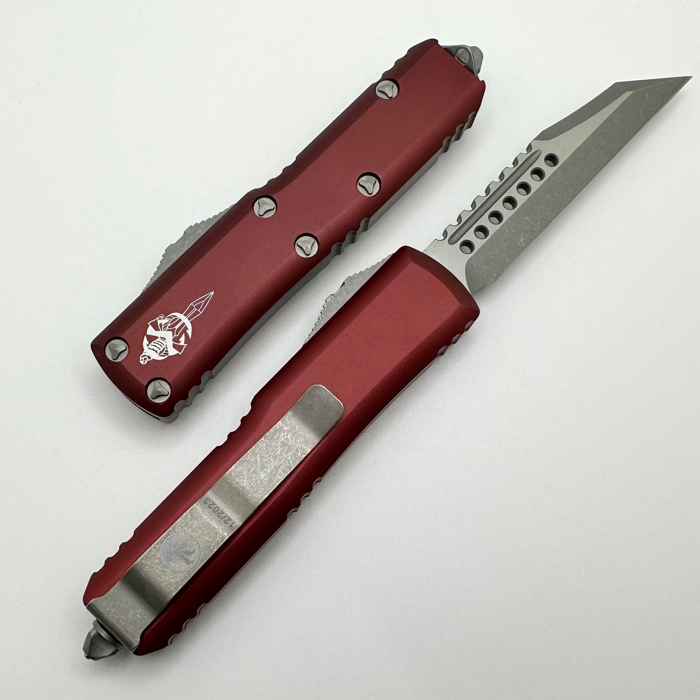 Microtech UTX-85 Warhound Apocalyptic & Merlot Signature Series - Ultimate EDC Knife