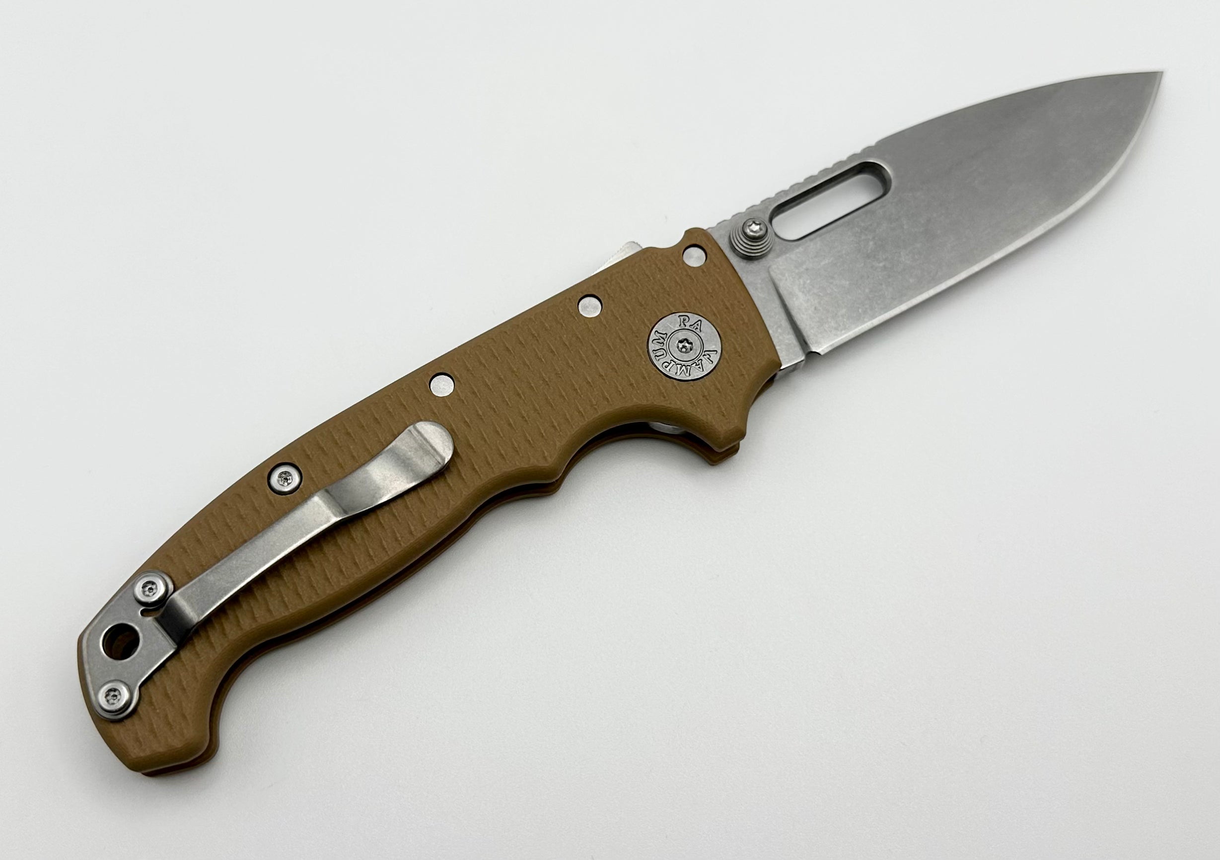 Premium Demko Knives MG AD20 Exclusive Drop Point 3V - Brown G-10 (Limited Edition)