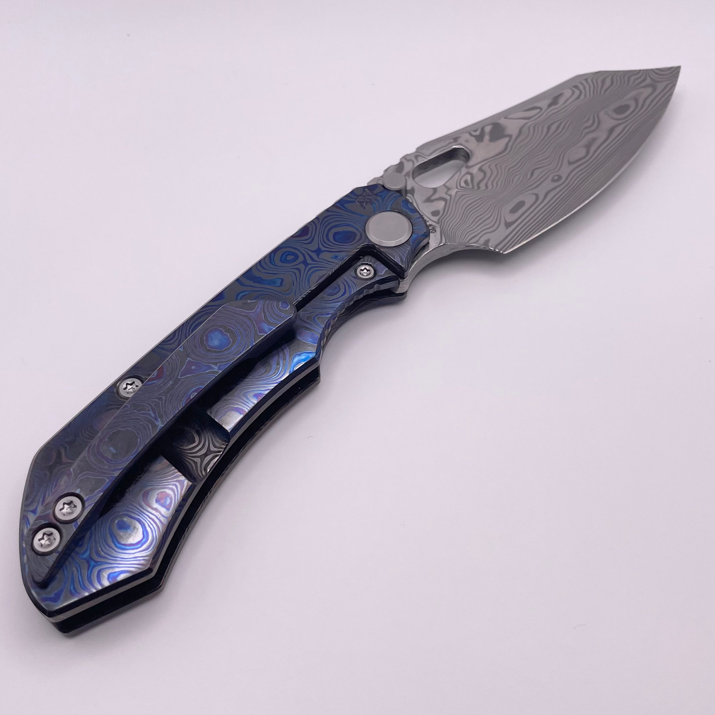 Premium BLEMISH Custom Knife Factory Rotten Design Evo 4.0 - Ultimate Zircuti & Damasteel Edition