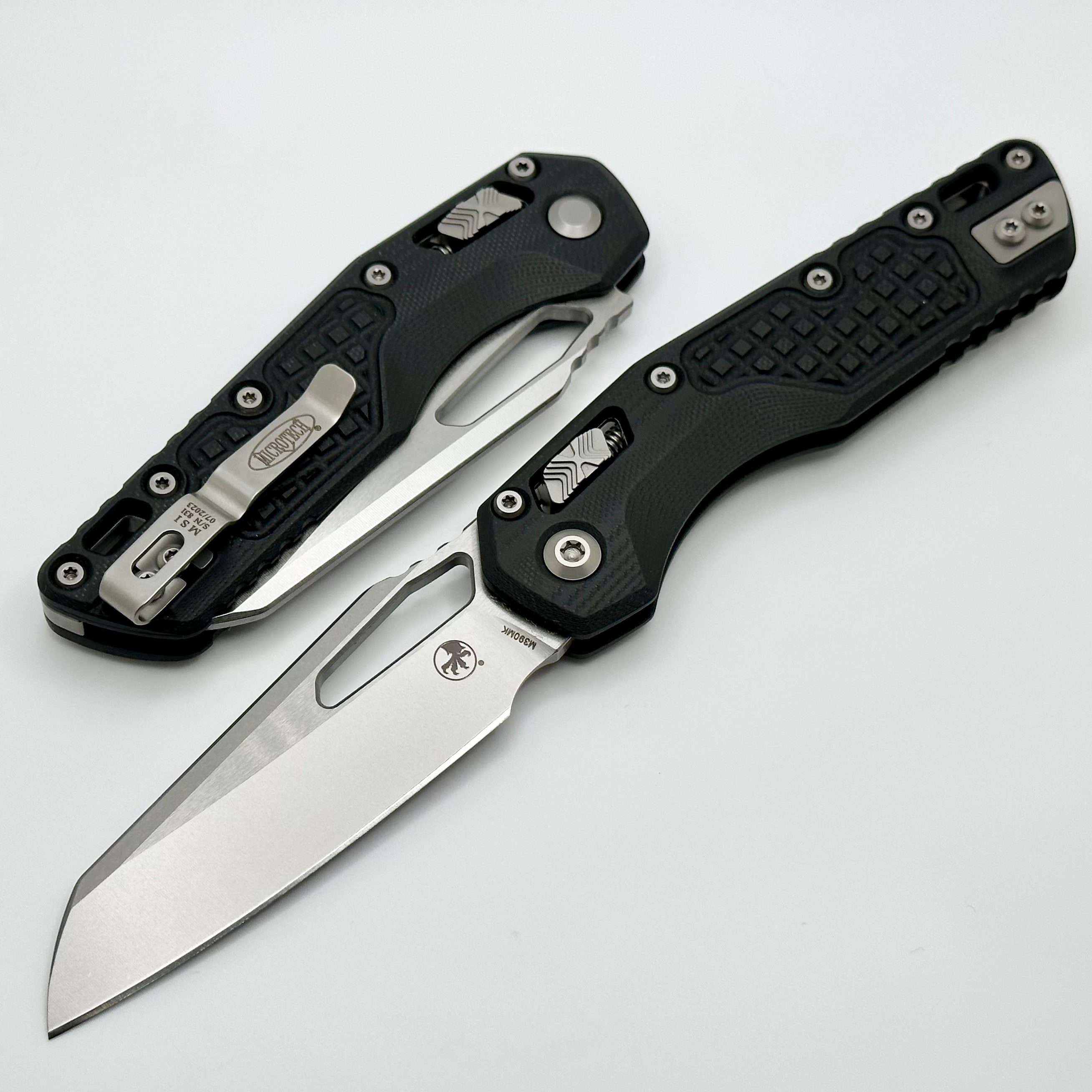 Microtech MSI RAM LOK Frag Black G-10 Folding Knife | Premium M390MK Blade