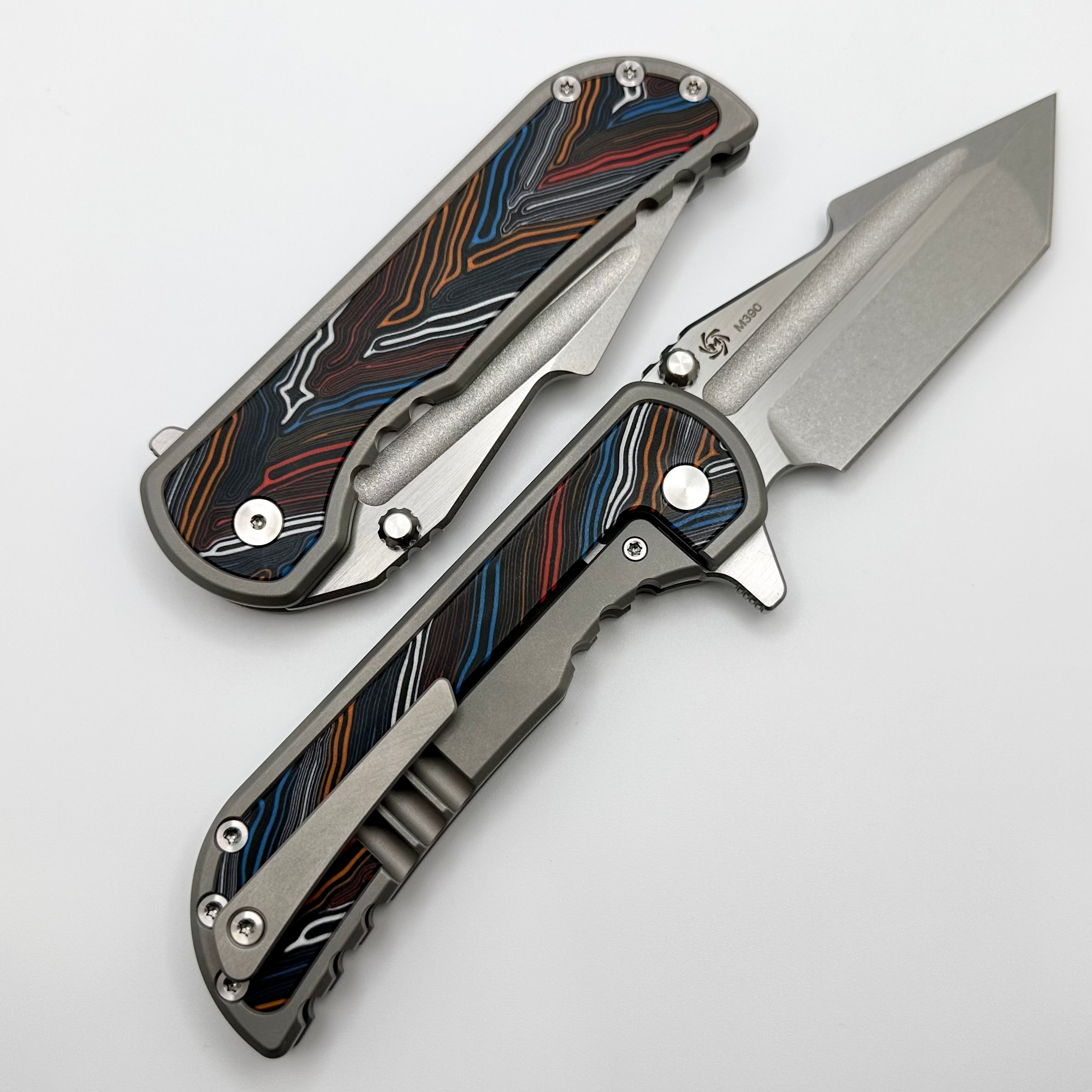 Mechforce Alphahunter Apocalypse Folding Knife - Premium M390 Steel & Topo G-10 Inlays