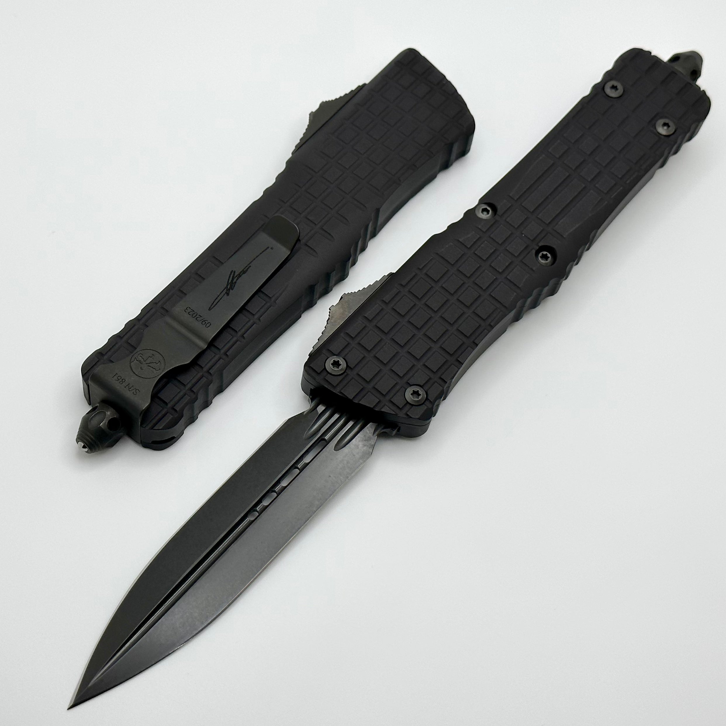 Microtech Combat Troodon Delta Frag Shadow DLC Tactical OTF Knife