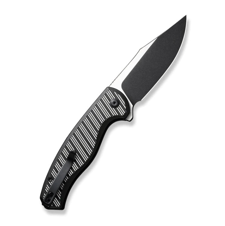 Civivi Stormhowl Flipper Knife - Premium Satin/Black Aluminum Handle with Nitro-V Blade