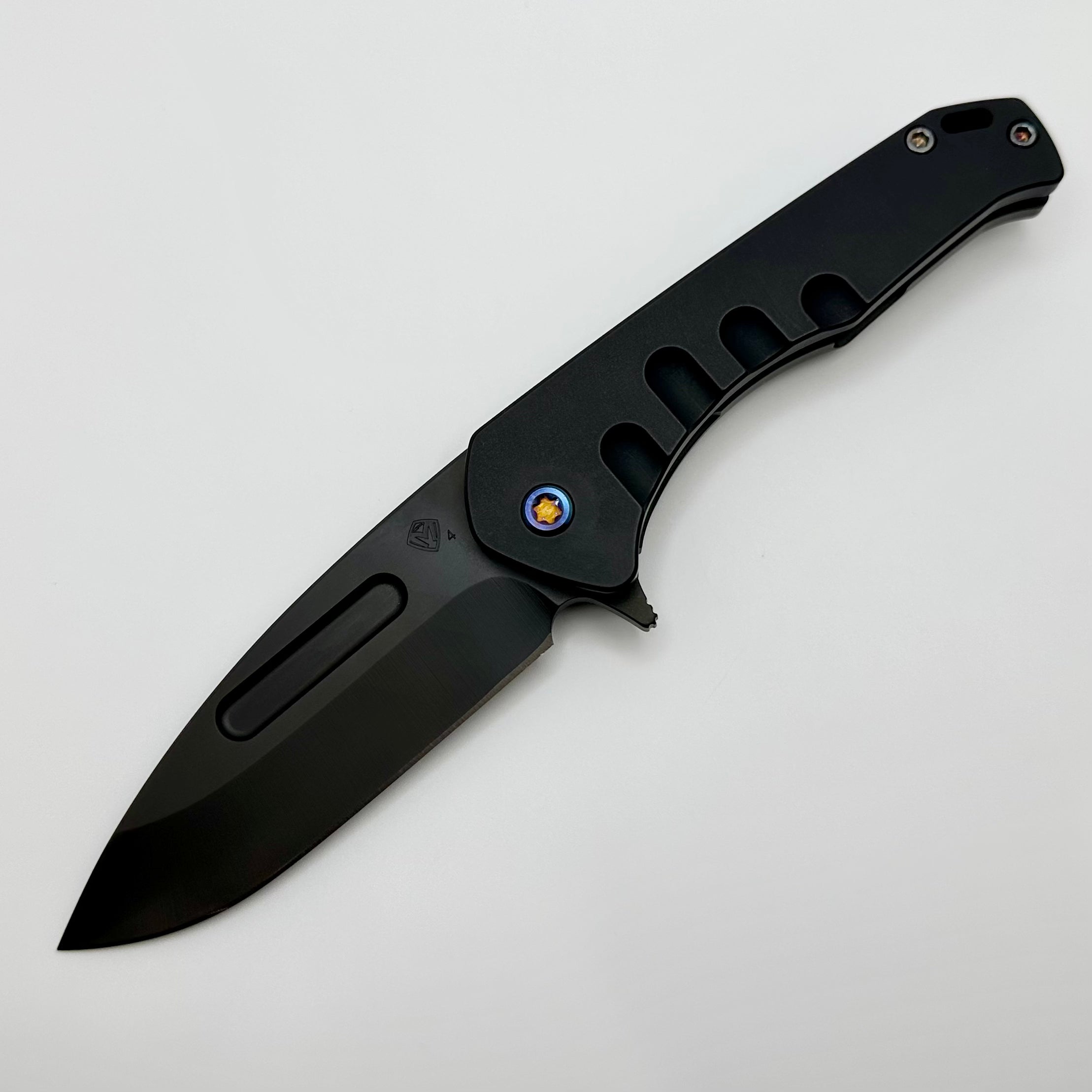 Premium Medford Praetorian Swift FL Framelock Knife - S45VN Blade & Black Aluminum Handle