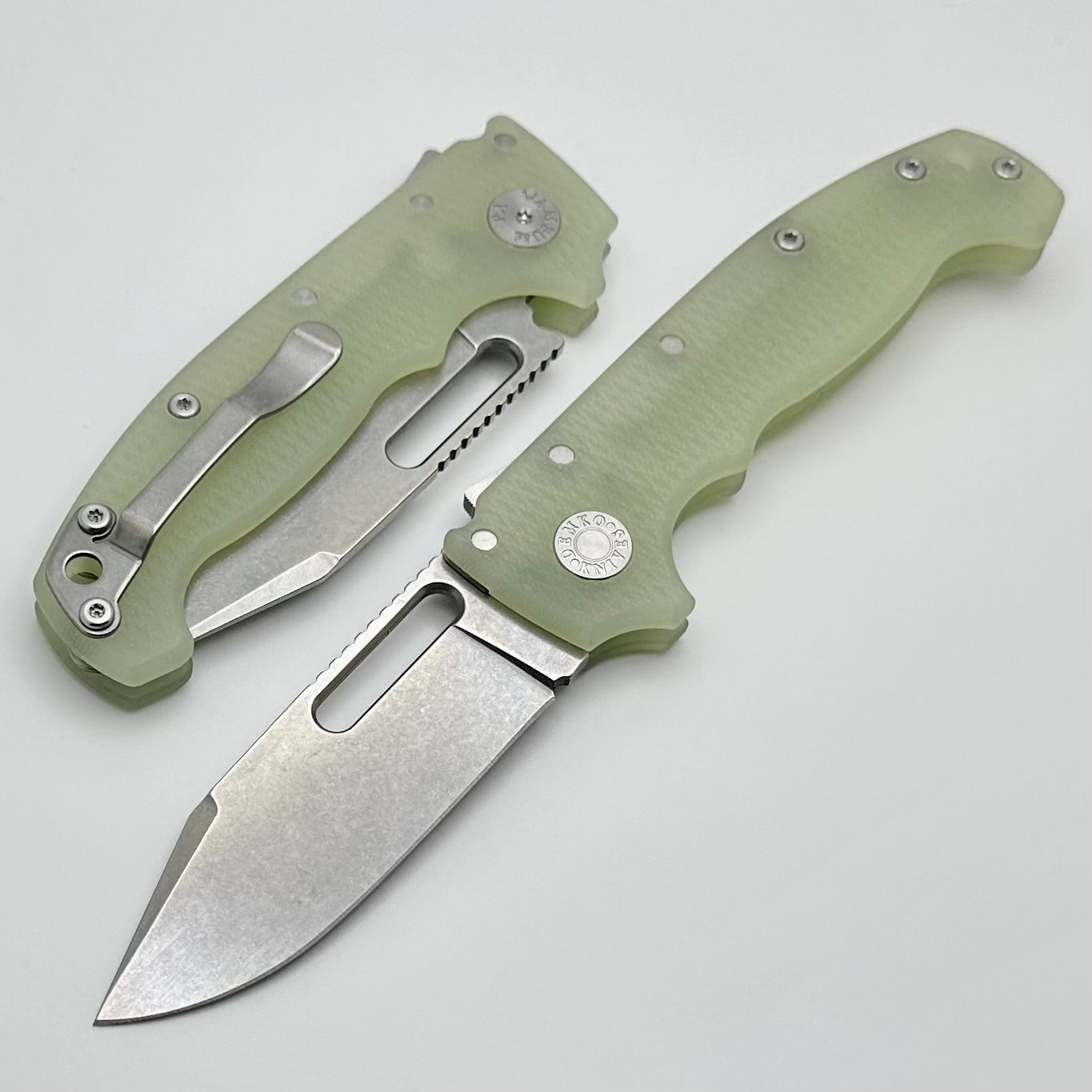 Premium Demko AD20S V2 Clip Point Knife - MagnaCut Steel & Jade G-10 Handle