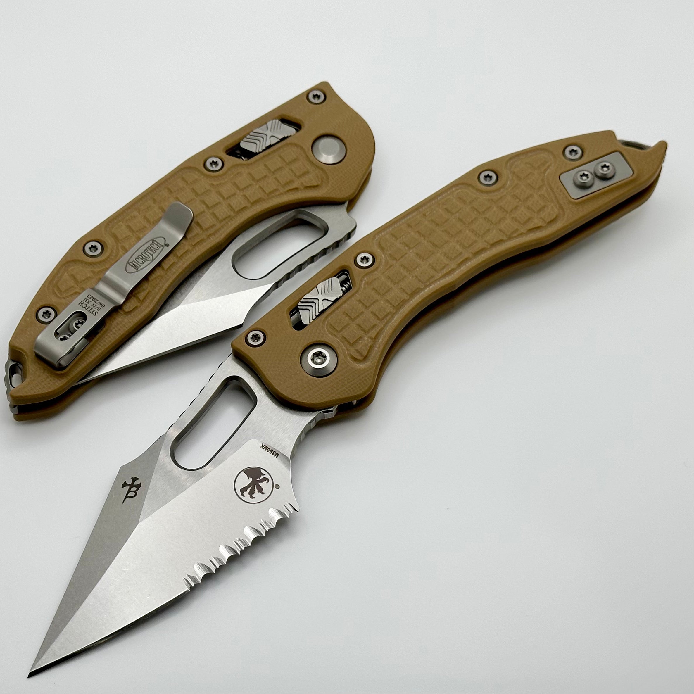 Premium Microtech Stitch RAM LOK Tactical Knife - M390MK Steel & G-10 Handle