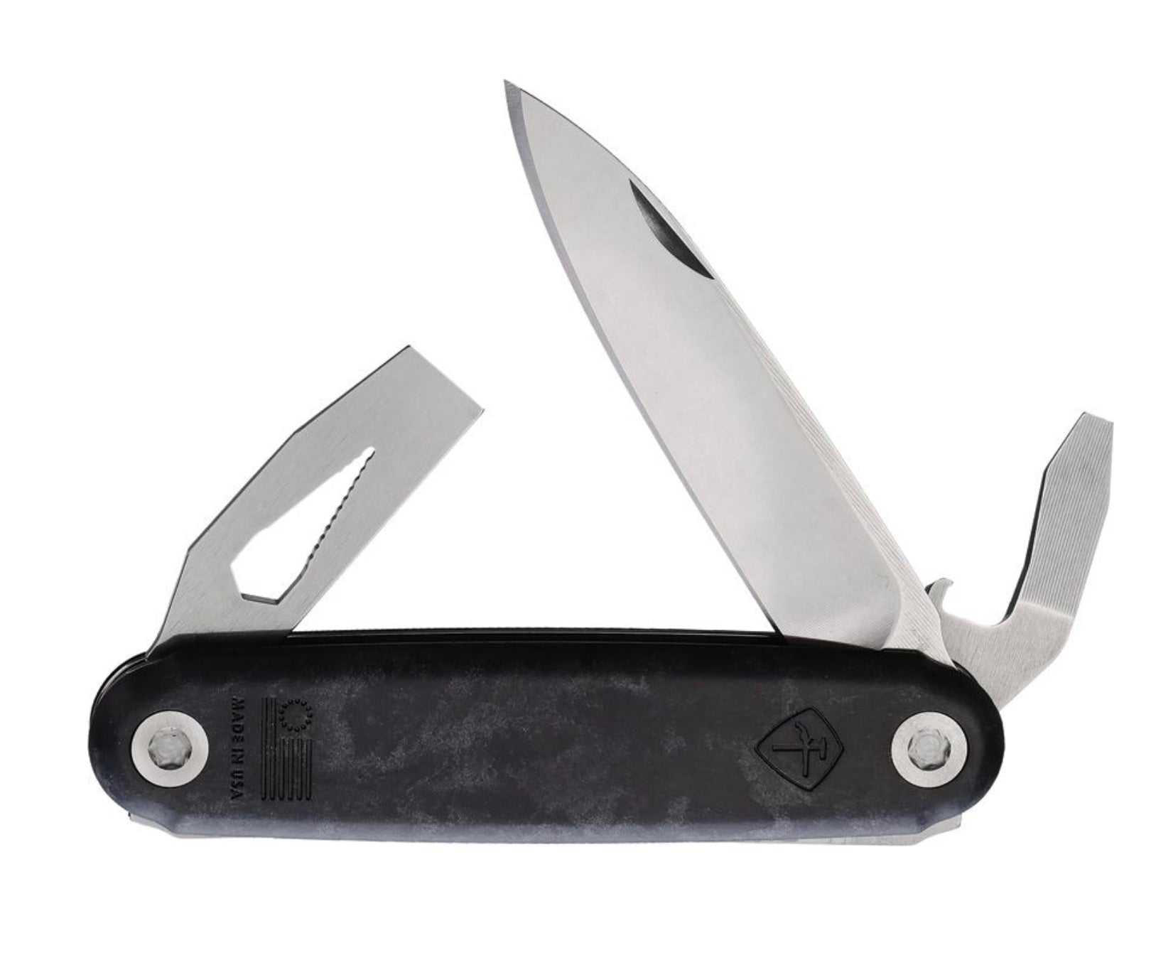 Premium American Service Knife ASK Jefferson with Carbon Fiber | Ultimate Multi-Tool