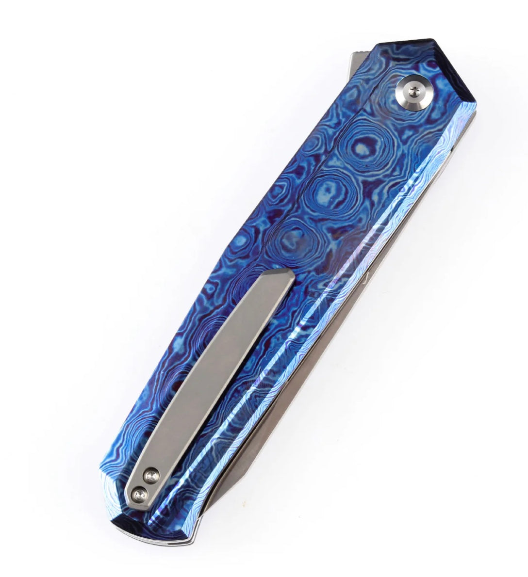 Kansept Integra Premium Flipper Knife - Timascus Handles & S35VN Steel