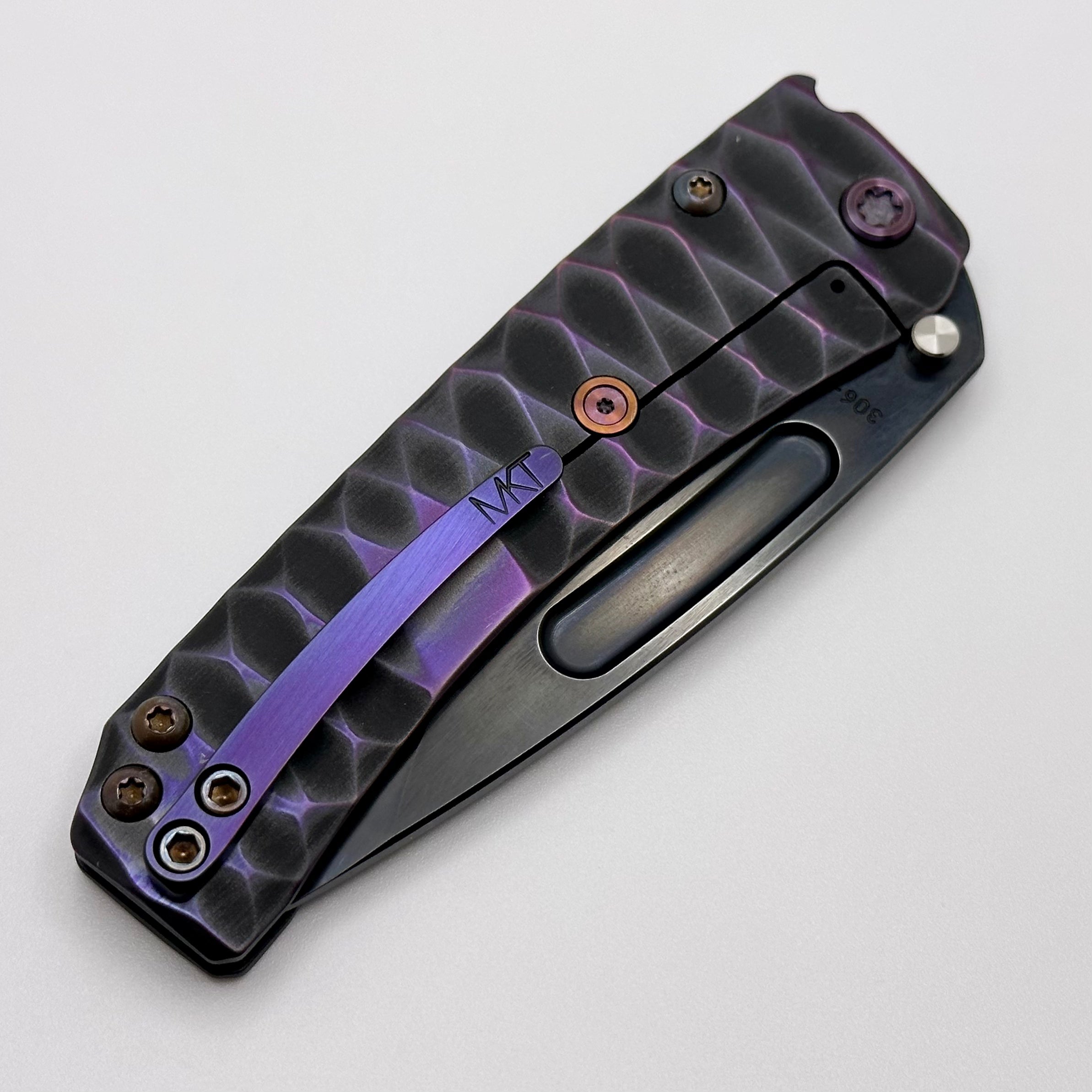 Medford Slim Midi PVD Drop Point Knife | Premium S45VN Blade & Violet Diamondhead Handles