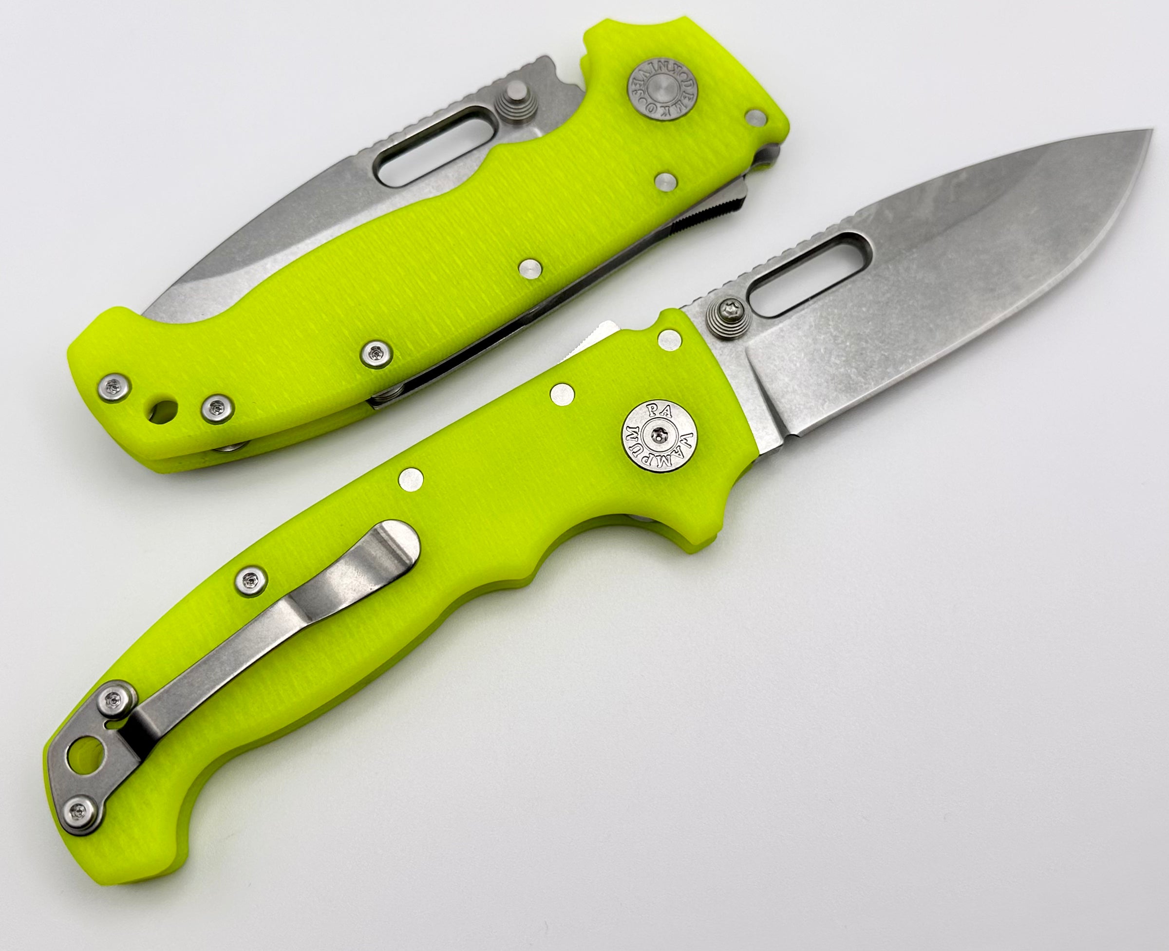 Premium Demko MG AD20 Drop Point Knife - Exclusive 3V Steel & Dayglow G-10 (Limited Edition)