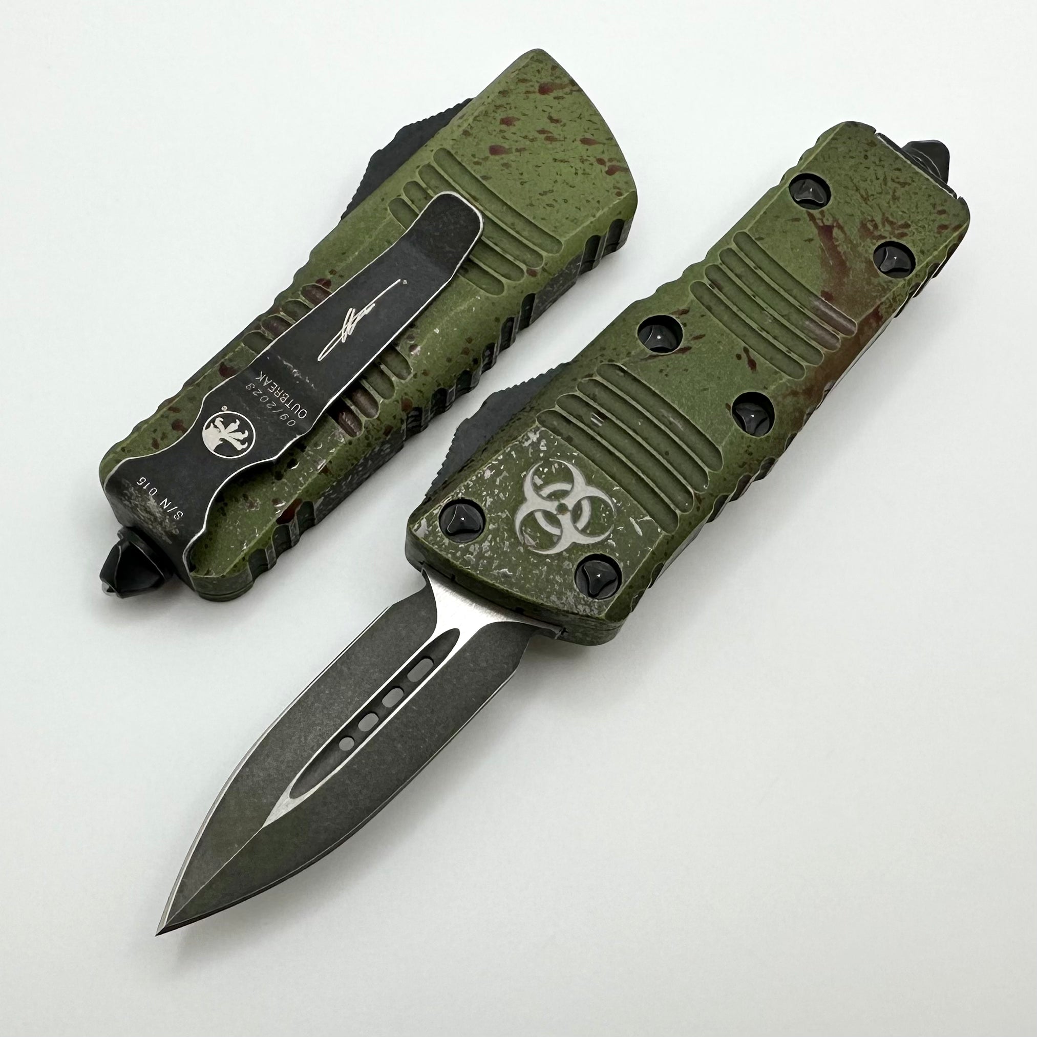 Microtech Mini Troodon D/E Outbreak Signature Series - Premium Everyday Carry Knife