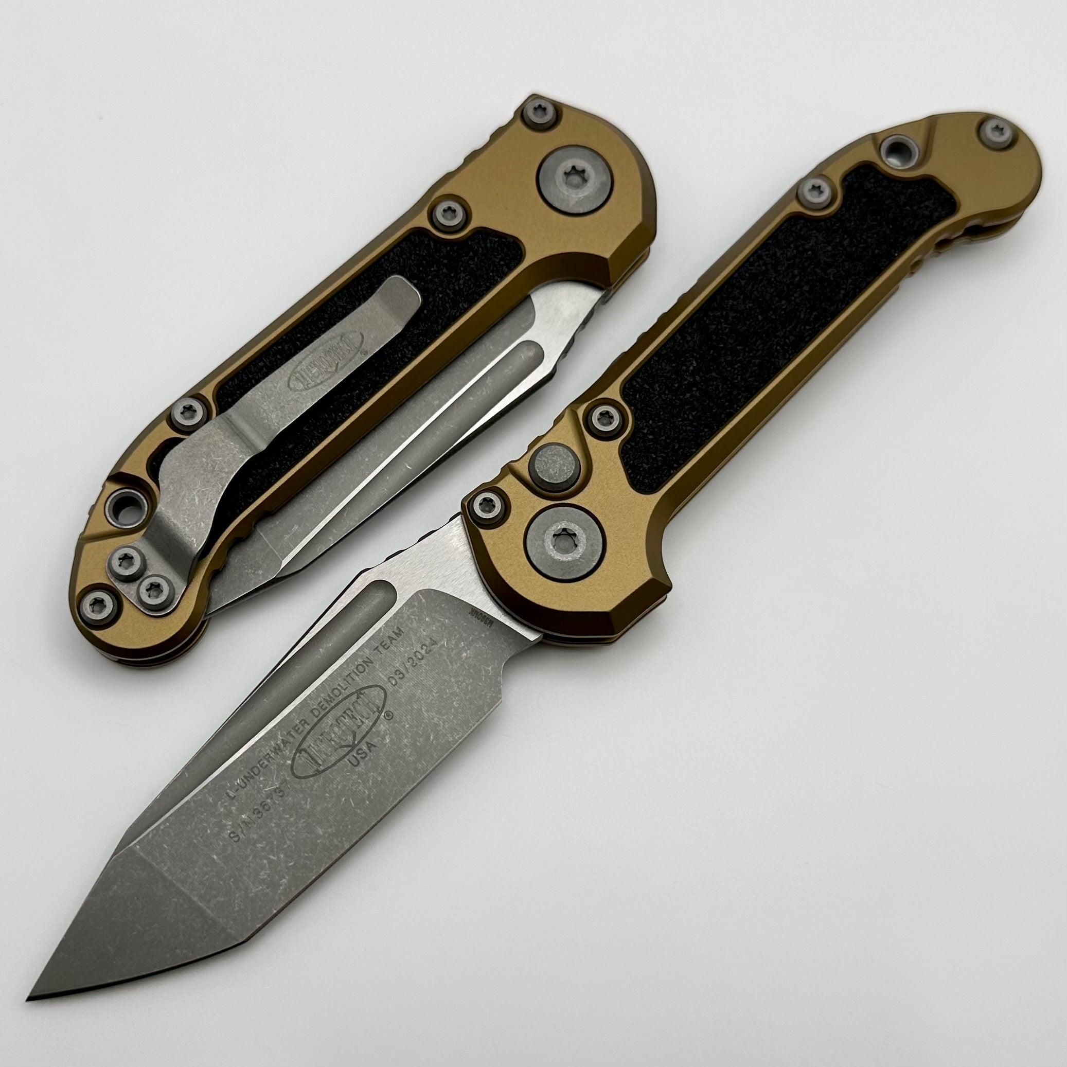 Microtech LUDT Gen III Apocalyptic Tanto Tactical Knife - Premium Tan Handle