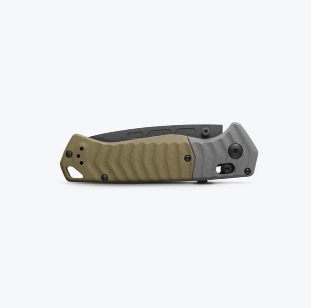 Premium Benchmade PSK Survival Knife: Gray & OD Green G-10 Handles with MagnaCut Blade