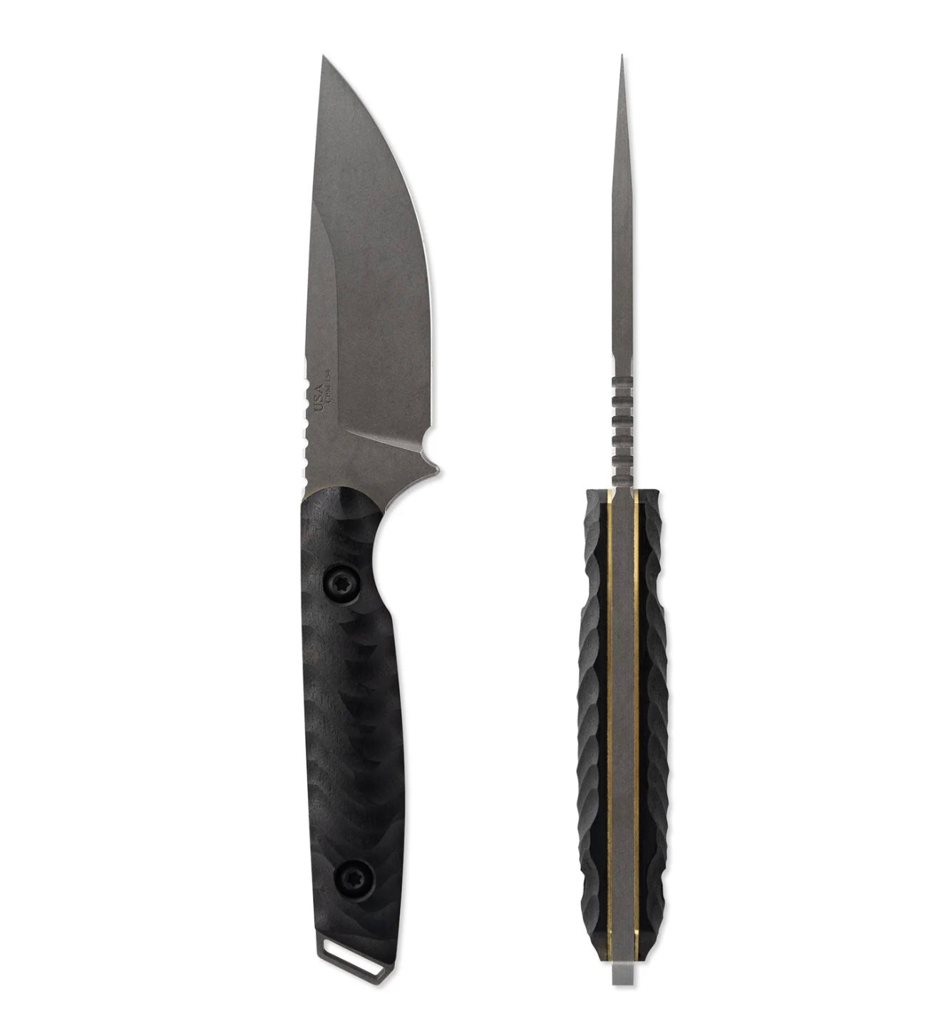 Toor Knives Field 3.0 Stone CPM-154 Fixed Blade with Ebony & Brass Handles - Limited Edition