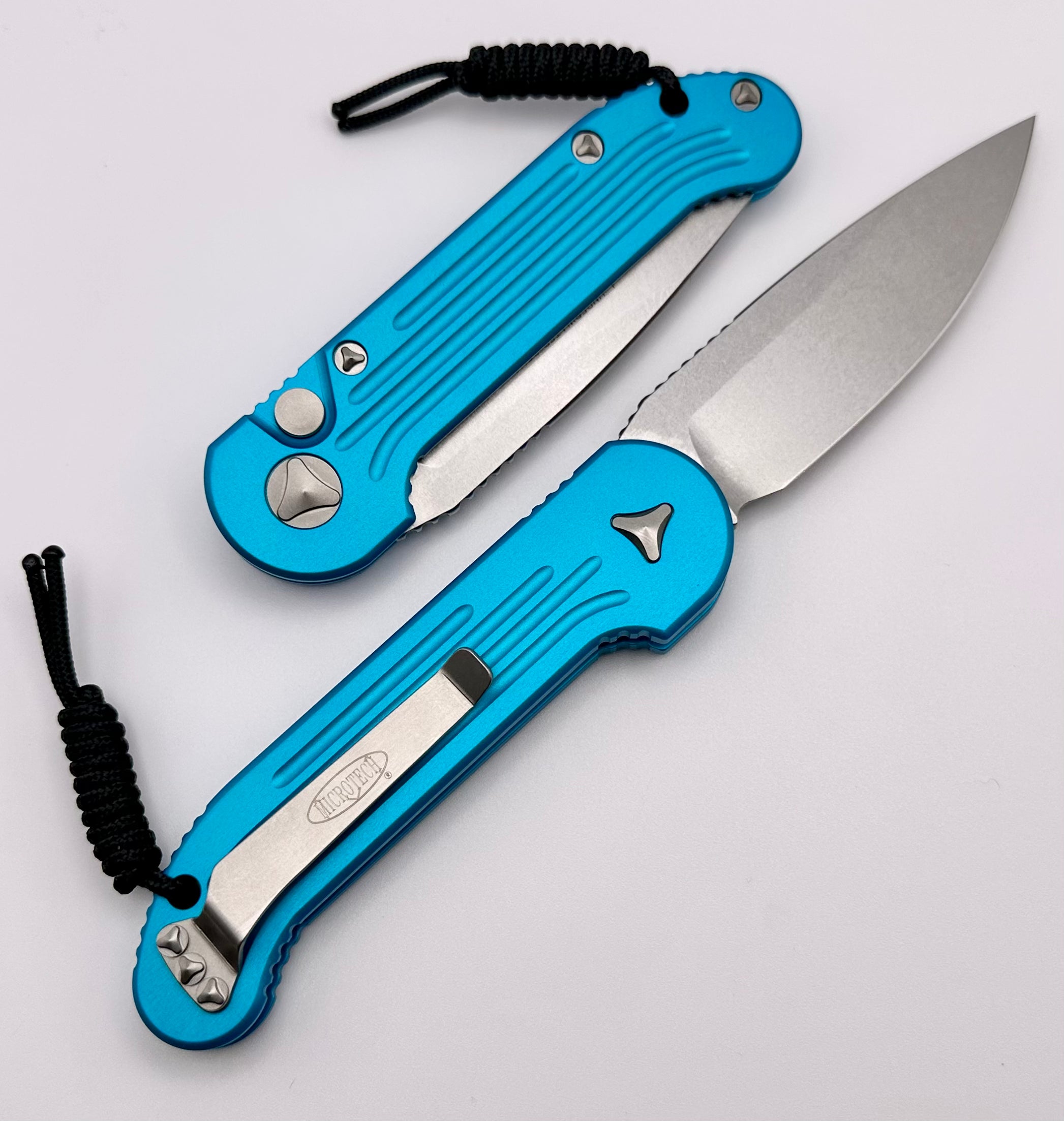 Microtech LUDT Turquoise Stonewash Tactical Folding Knife