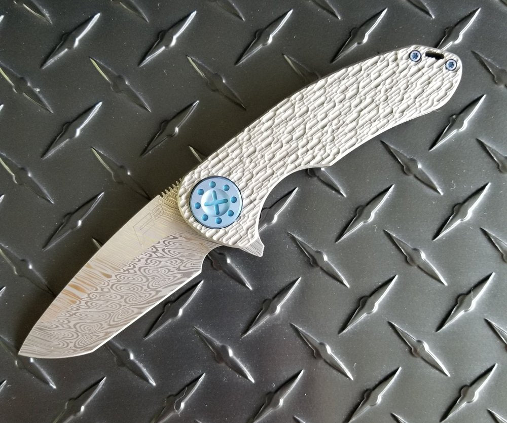 Premium Medium F3 Damasteel FJ Knife - Ultimate Craftsmanship