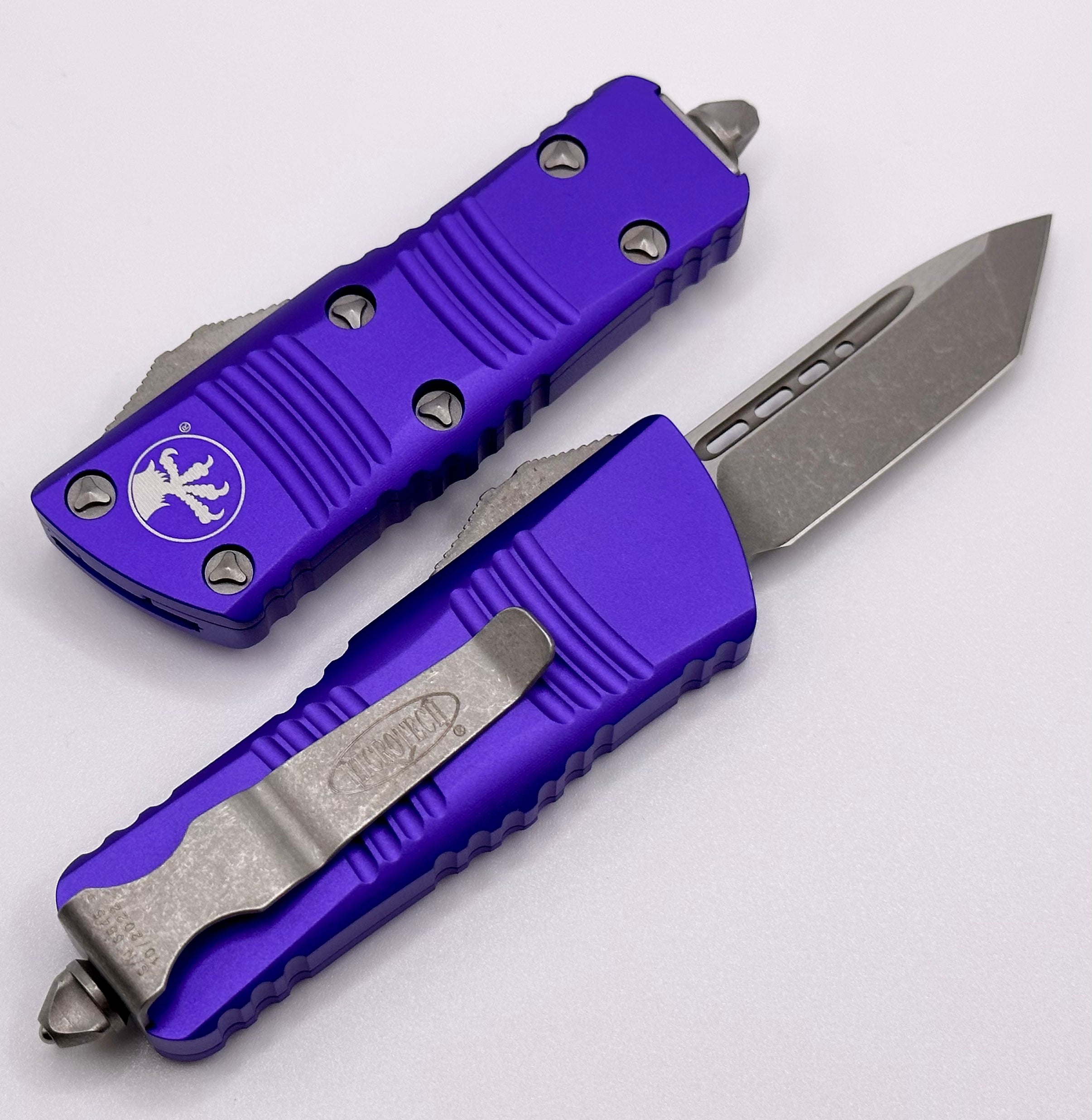 Microtech Troodon Mini Tanto Apocalyptic Standard & Purple - Ultimate EDC Knife