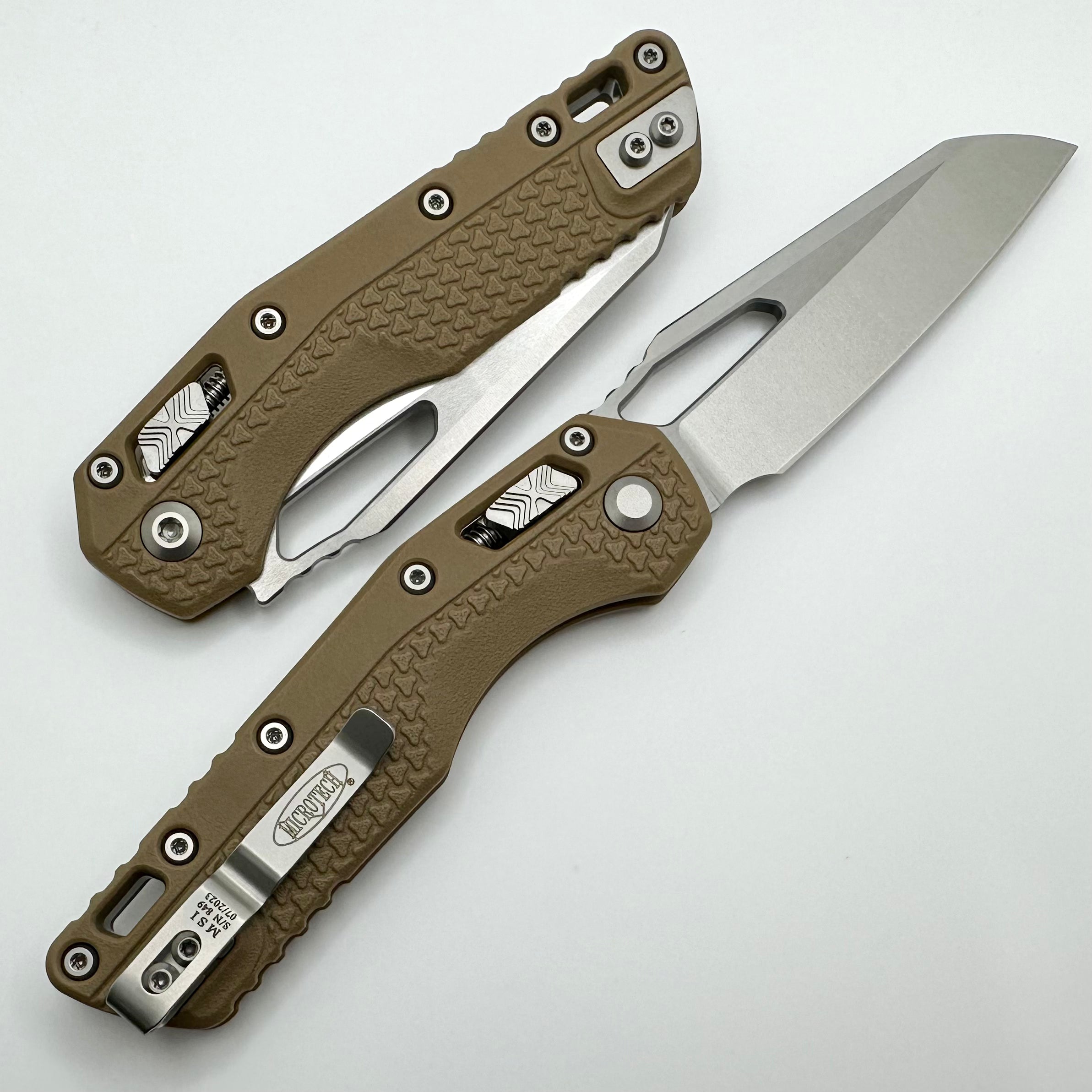 Microtech Knives MSI RAM LOK - Premium Polymer Dark Earth Folding Knife