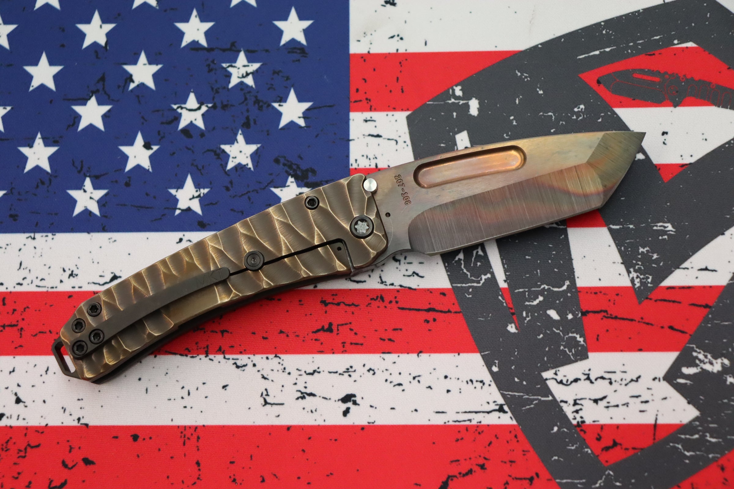 Medford Midi Marauder Vulcan S35 Tanto Knife - Premium EDC with PVD Hardware & Sculpted Handles