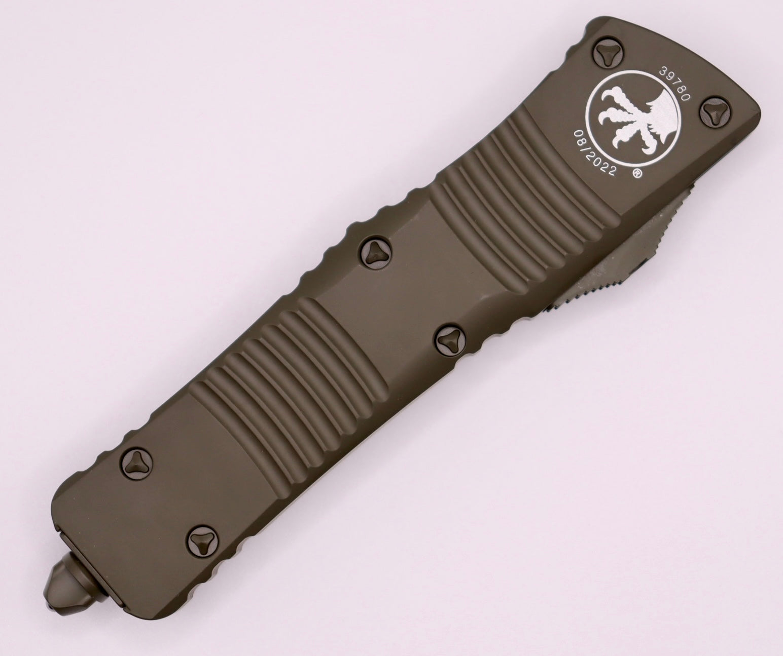 Ultimate Combat Troodon Tactical Knife - OD Green Cerakote, Double Edge Full Serrated