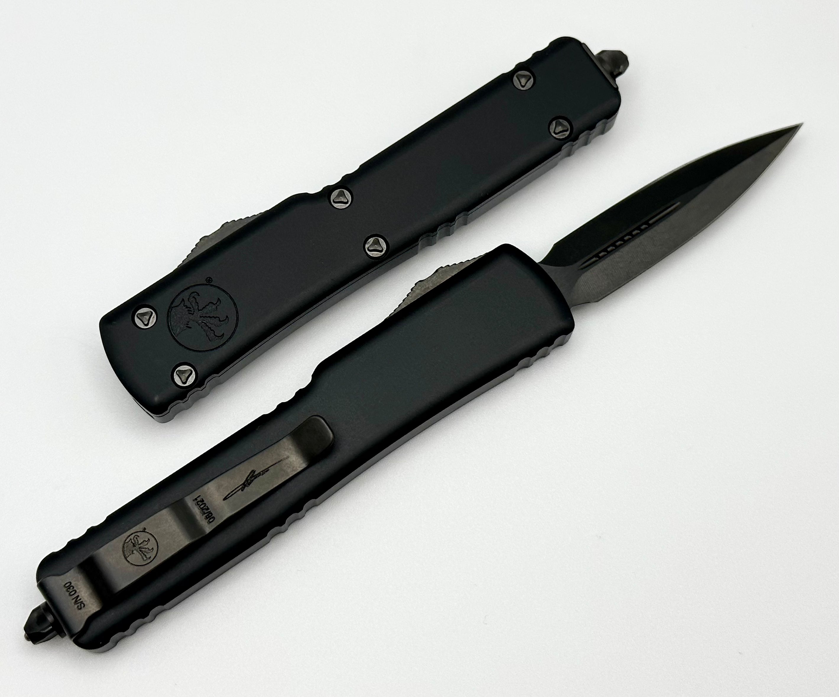 Microtech UTX-70 D/E Shadow DLC Cali Legal Compact Knife