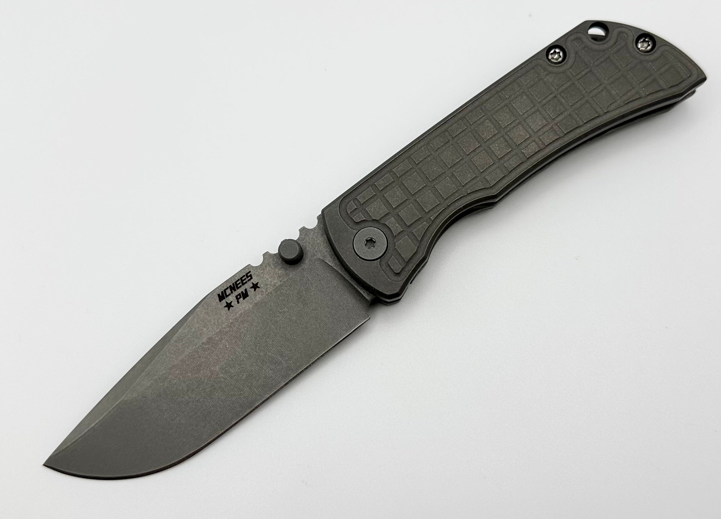 McNees Premium Mac 2 3 Knife - Matte Stonewash Frag PRE-OWNED | Ultimate Craftsmanship