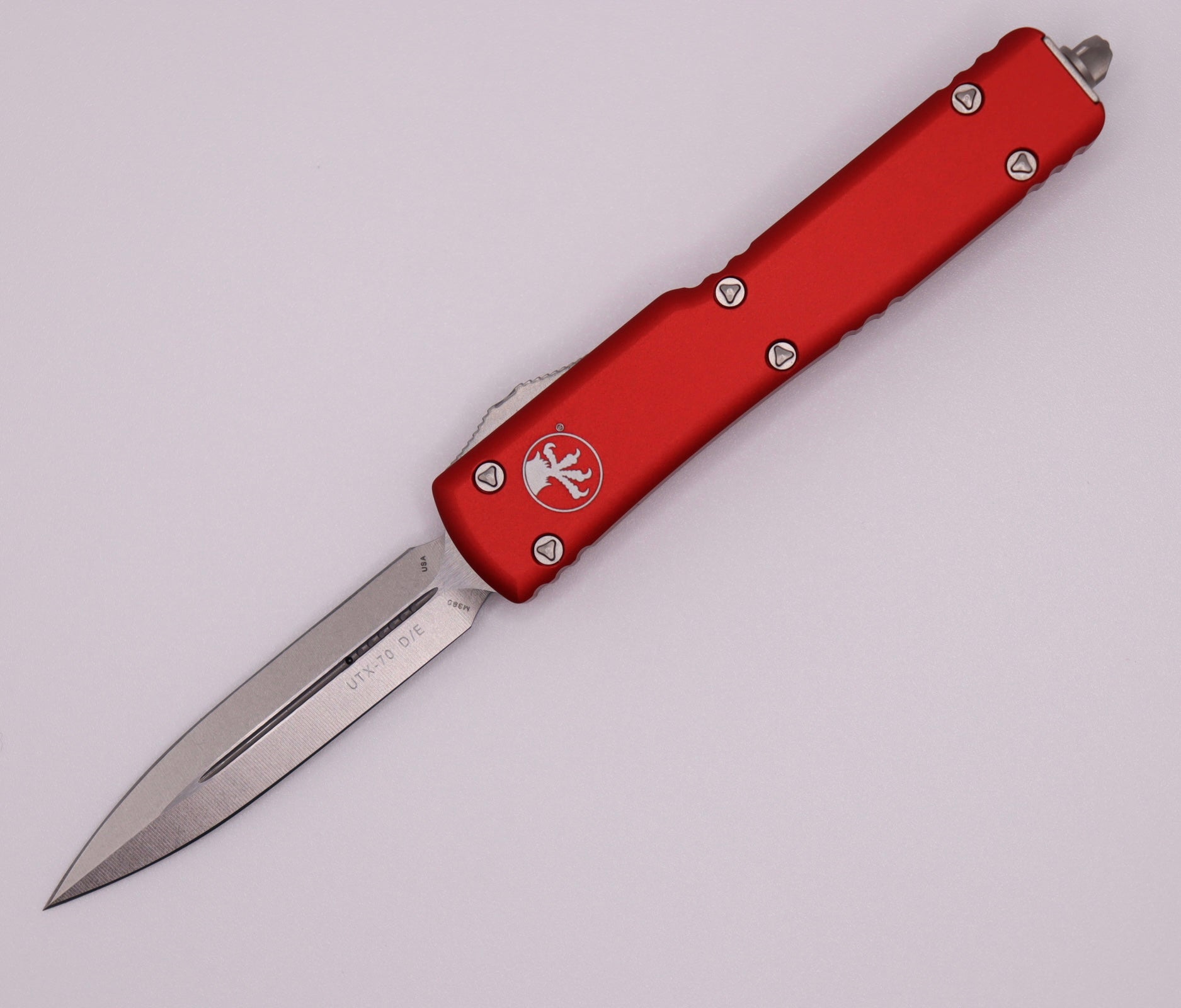 Microtech UTX-70 D/E Stonewash Red Compact Knife - Premium EDC Tool