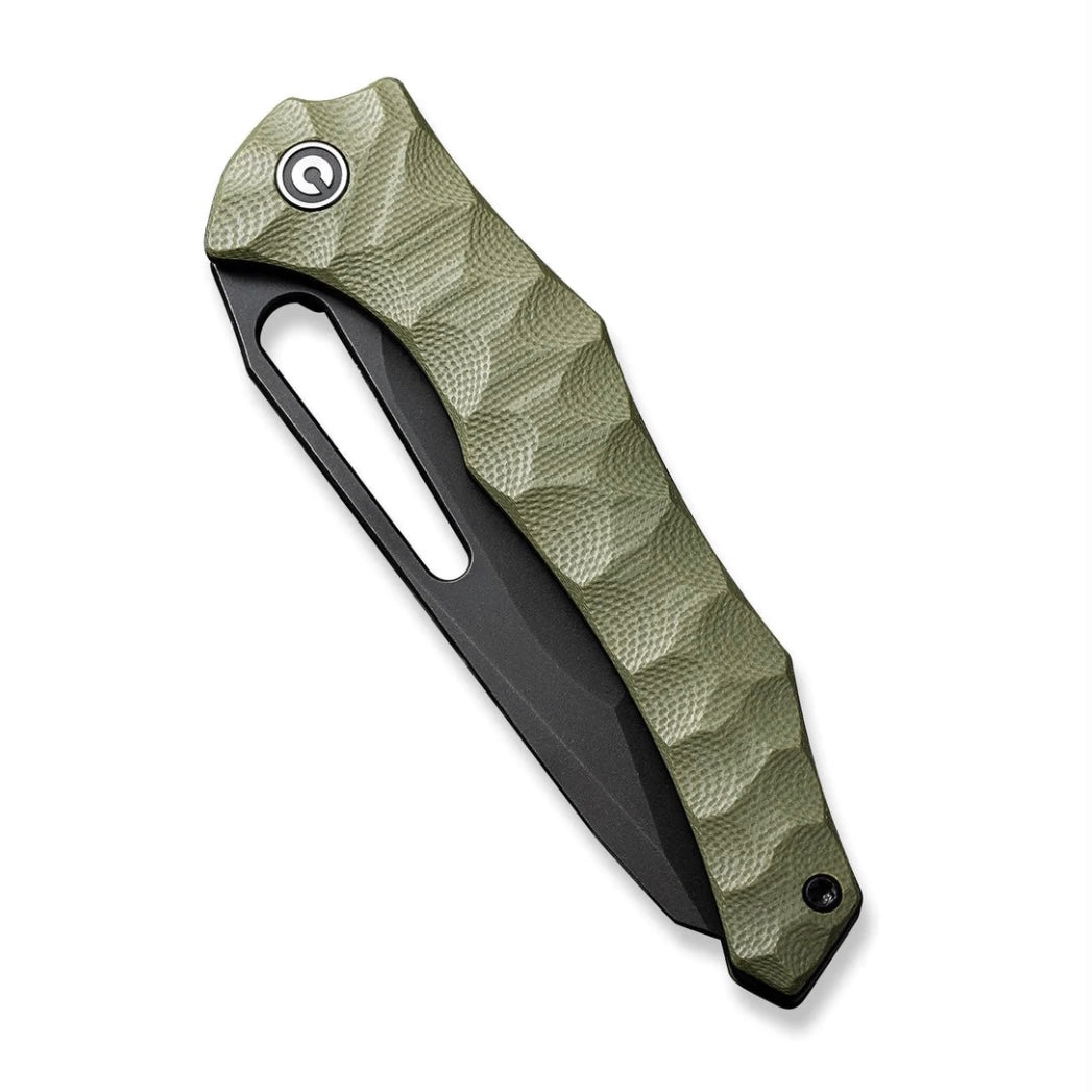 Civivi Spiny Dogfish Premium EDC Knife - OD Green G-10 & Black Stonewash 14C28N