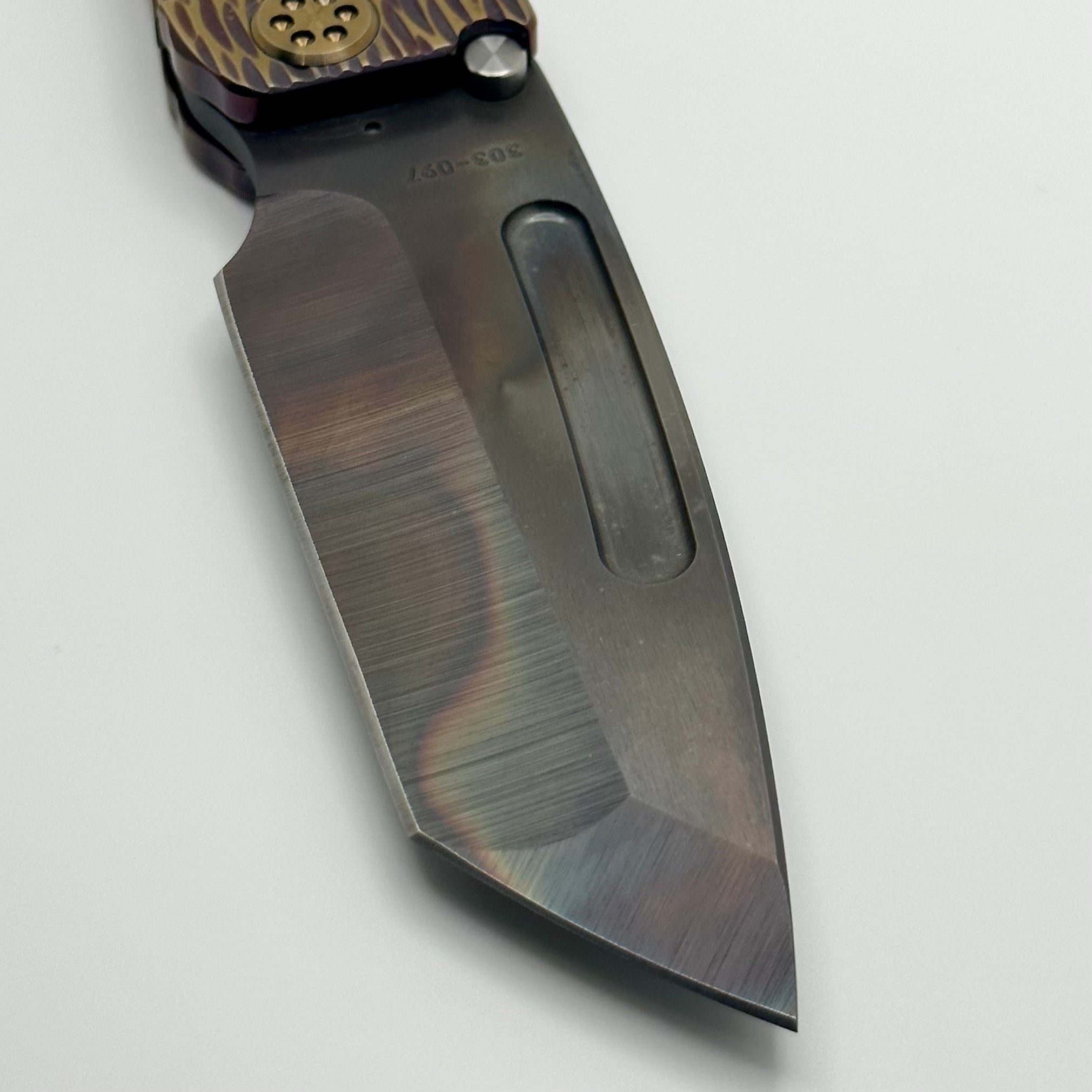 Medford Marauder H Premium Tactical Knife - Violet/Bronze Dragon Skin with S45VN Vulcan Tanto Blade