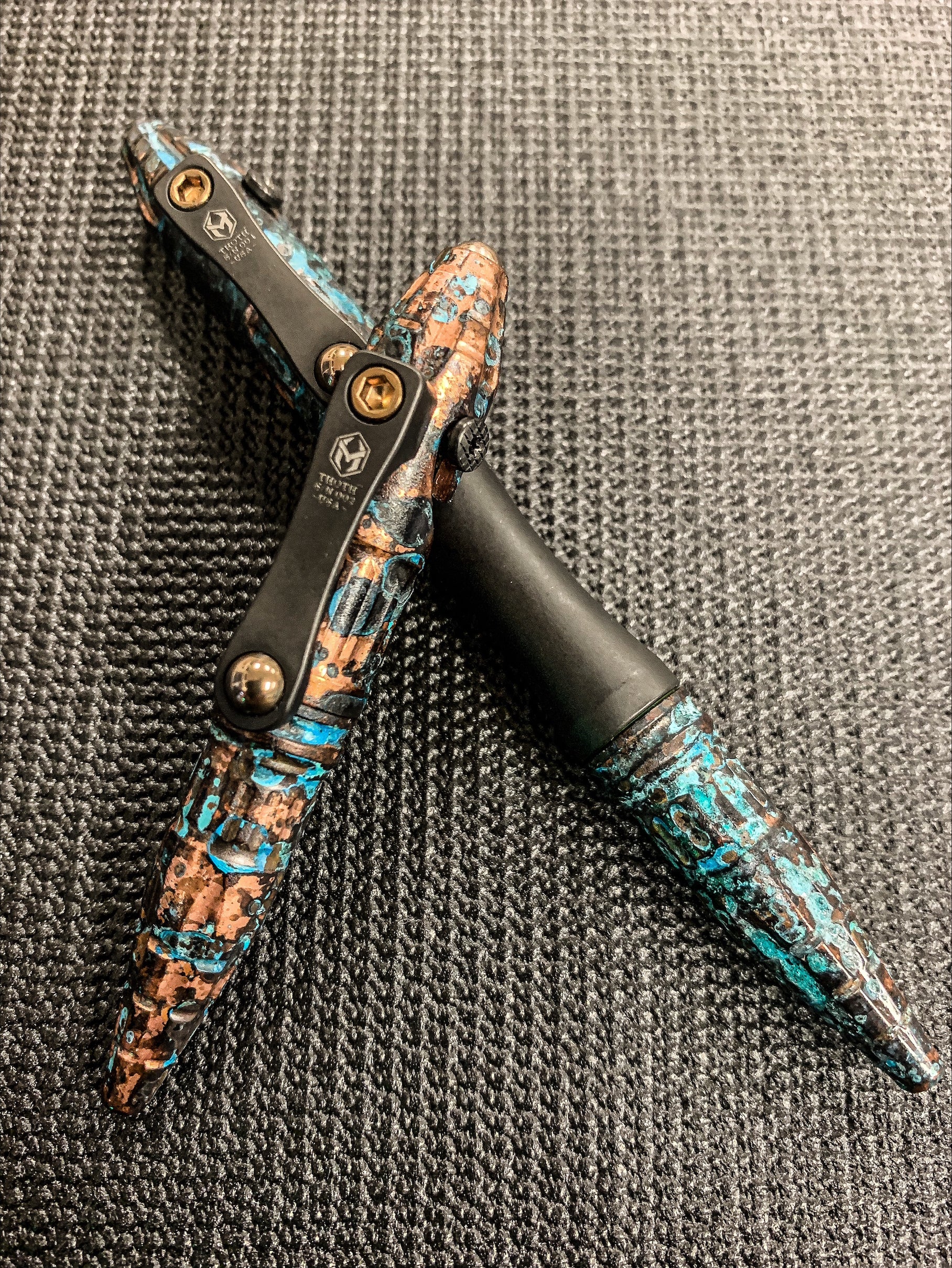 Premium Thoth Pen with Chemtima Finish & DLC Smooth Titanium Design