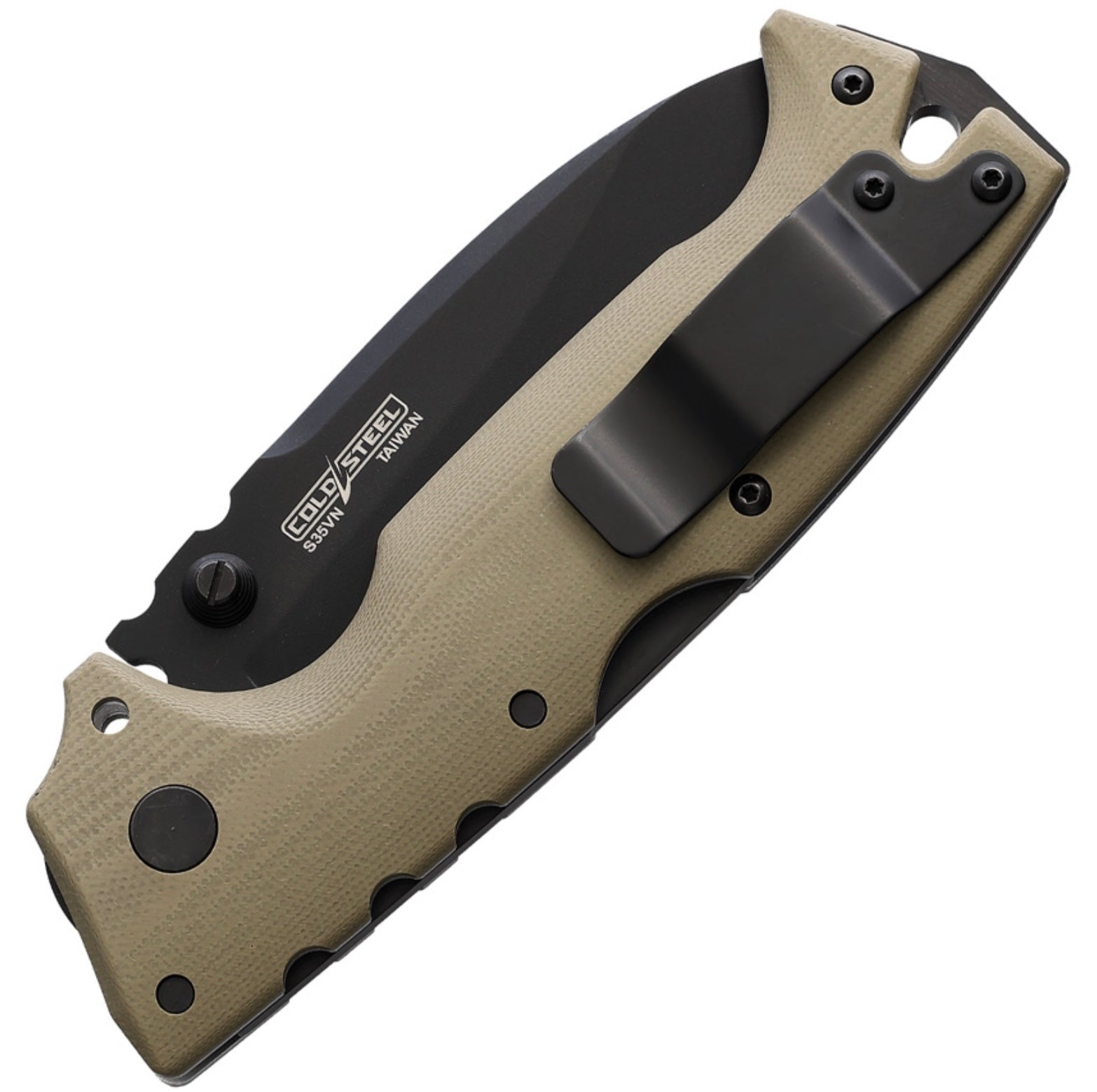 Premium Cold Steel AD-10 Tactical Folding Knife - Black S35VN & G-10 Handle