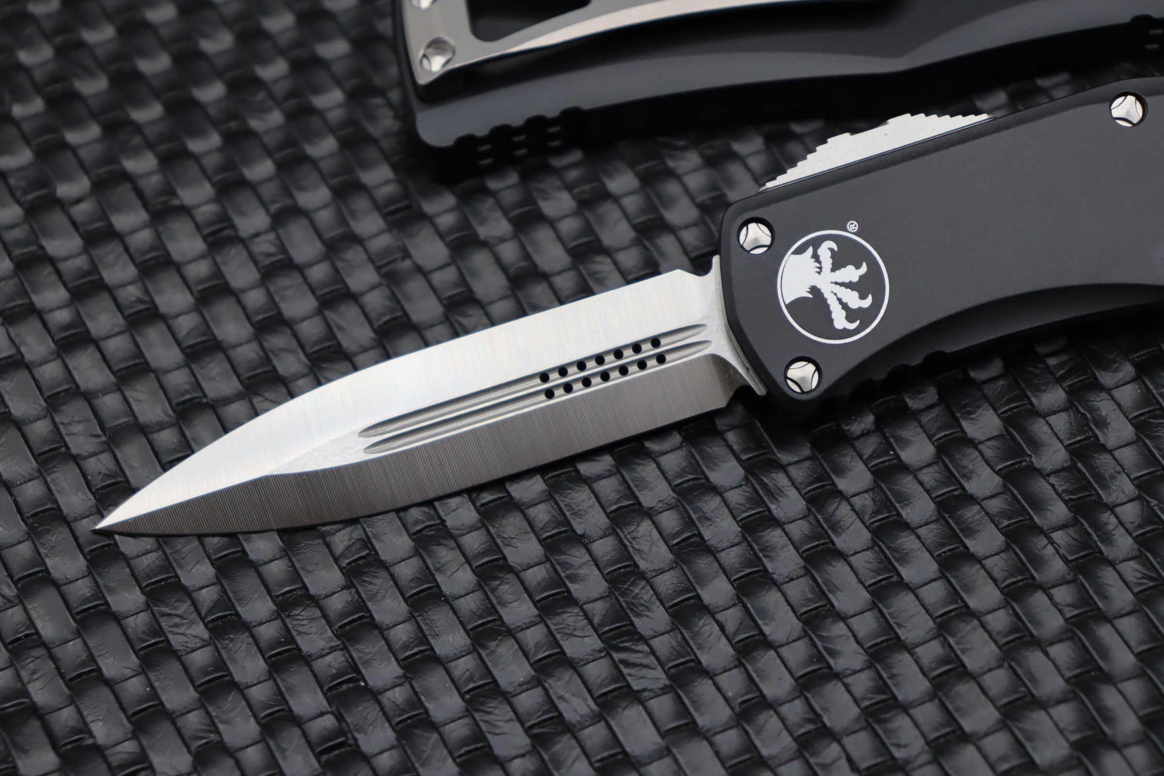 Microtech Hera Premium Double Edge Tactical Knife - Satin & Black