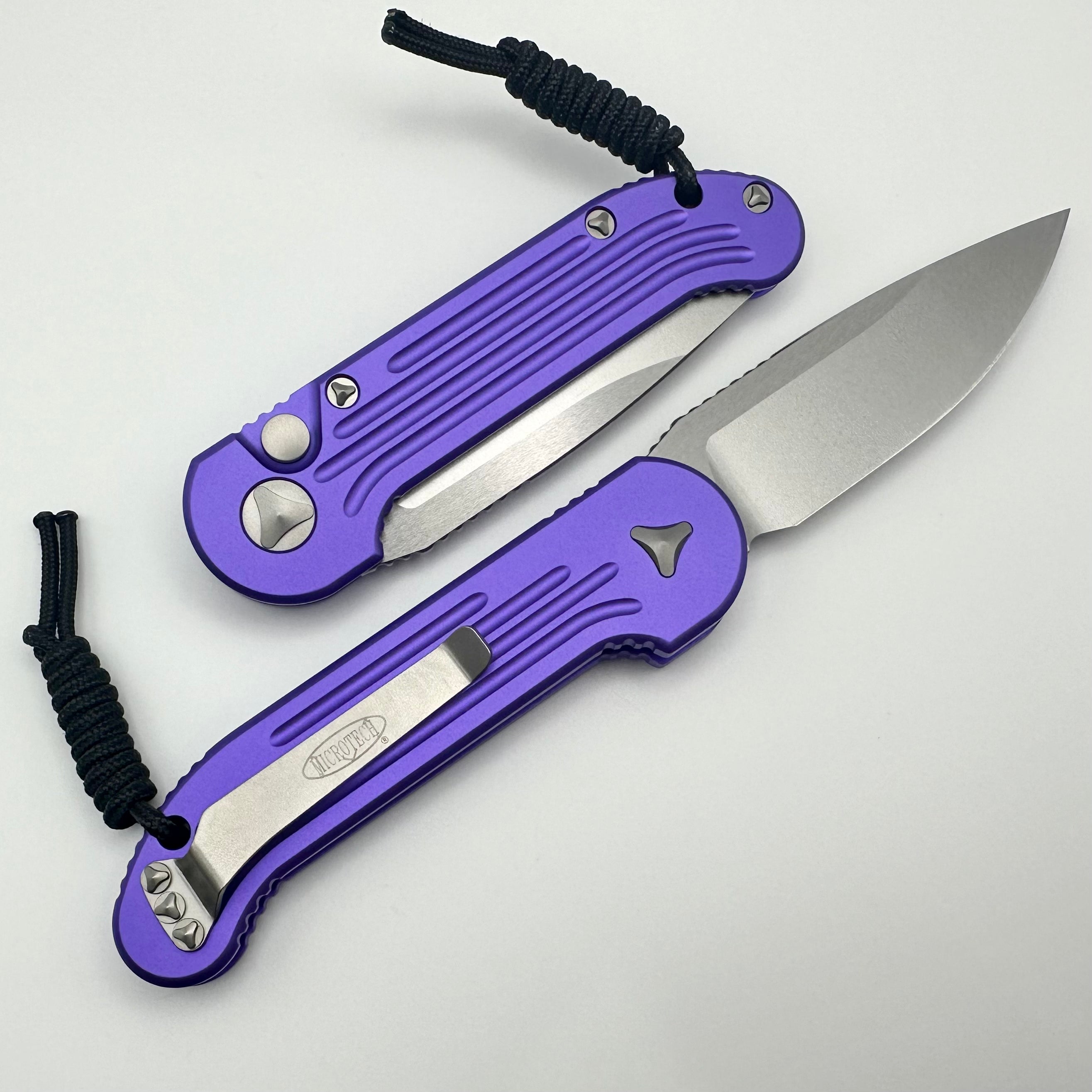 Microtech L.U.D.T Ultimate Tactical Knife - Purple & Stonewash