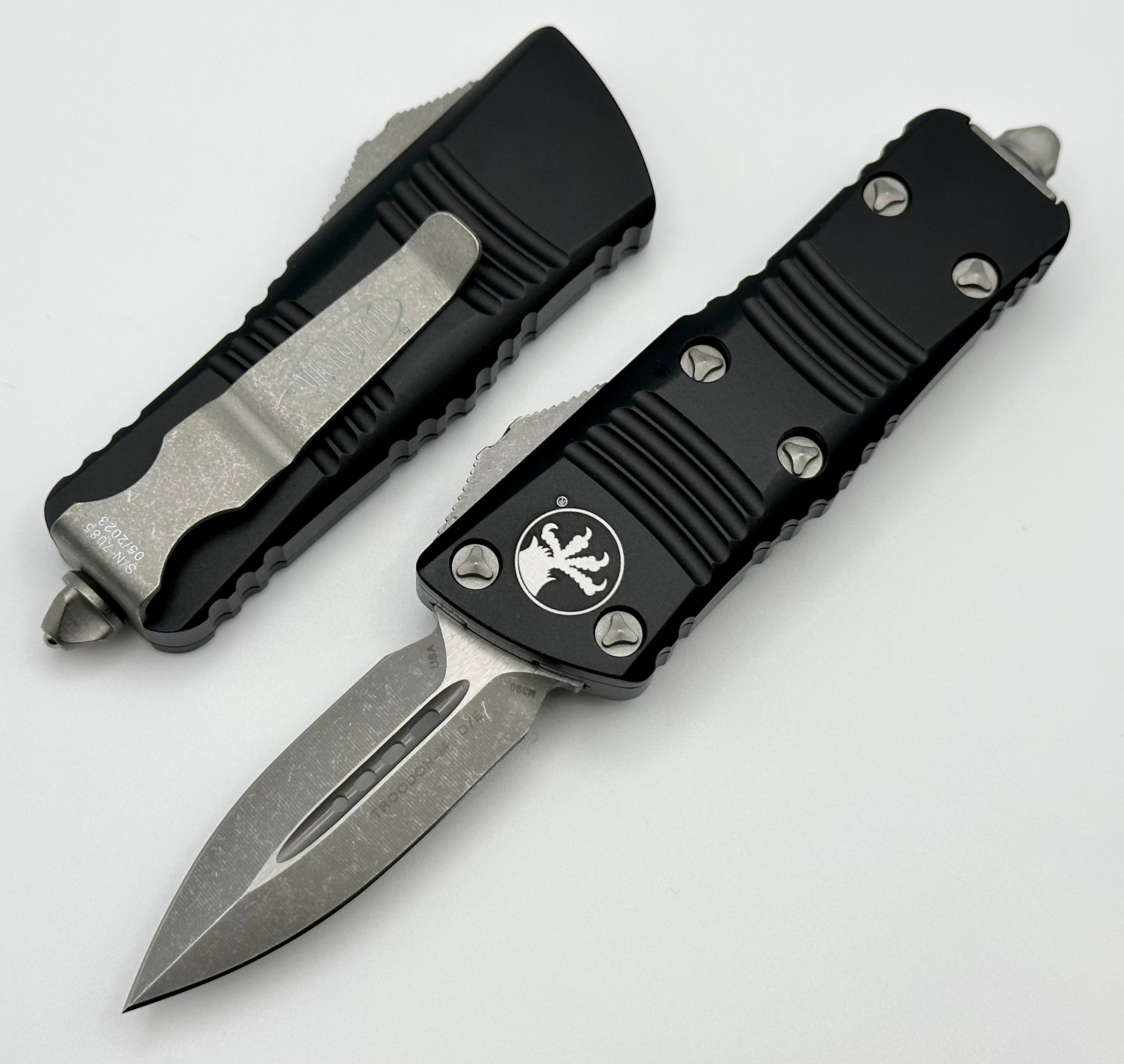 Microtech Mini Troodon D/E Stonewash Apocalyptic - Ultimate Compact EDC Knife