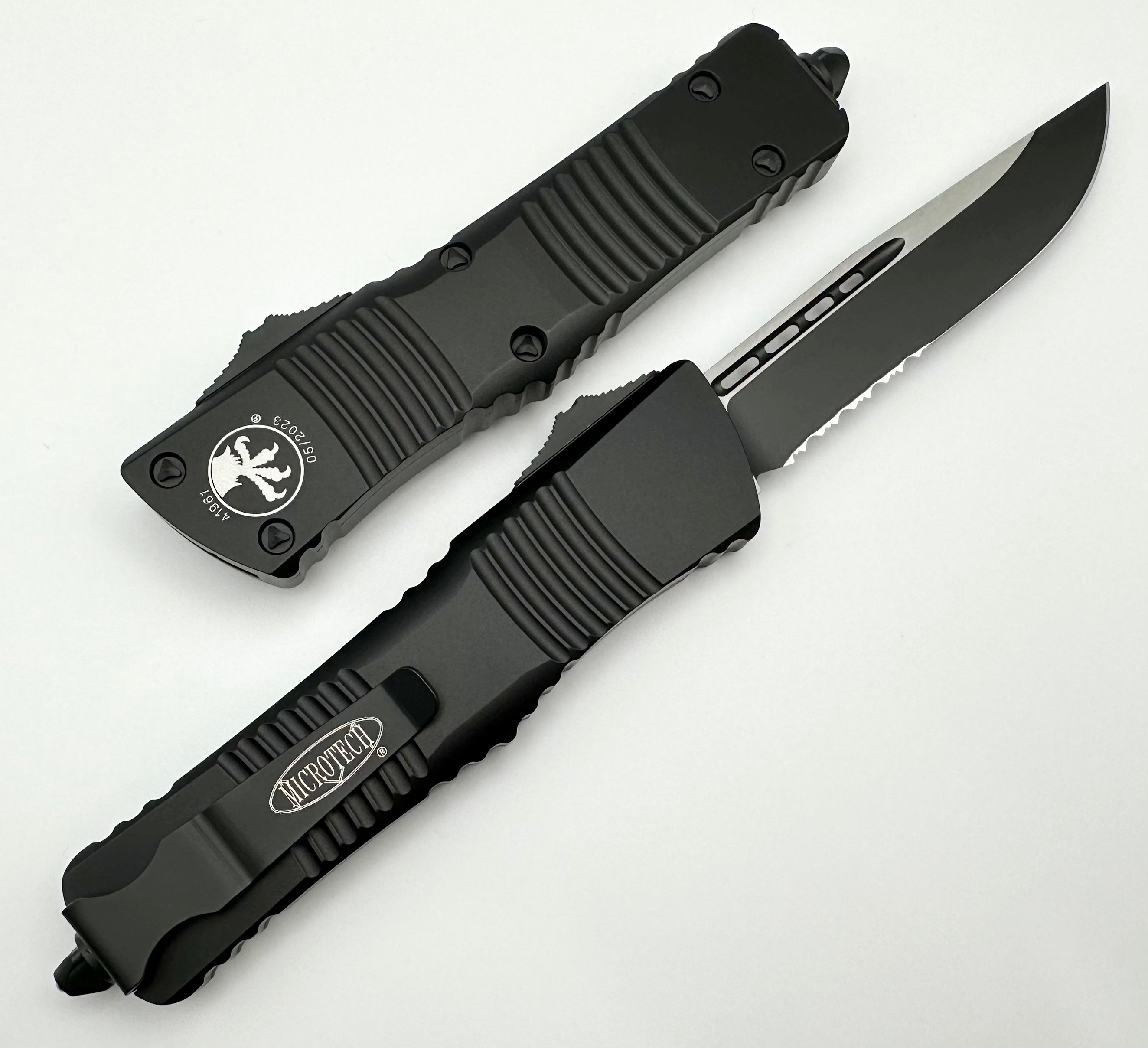 Microtech Combat Troodon Tactical OTF Knife - Premium M390 Blade, Black Finish