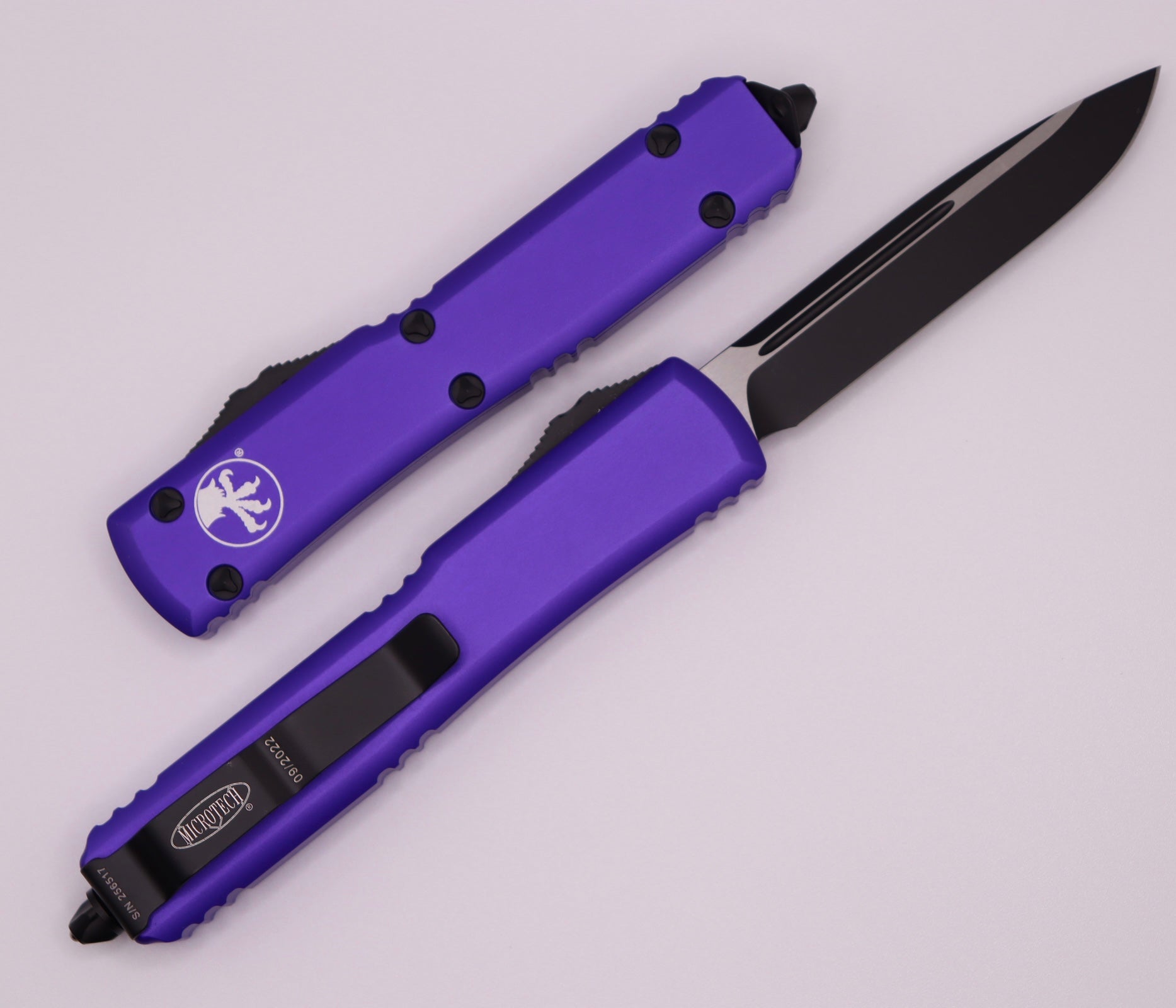 Premium Microtech Ultratech OTF Knife - Purple Standard Edition