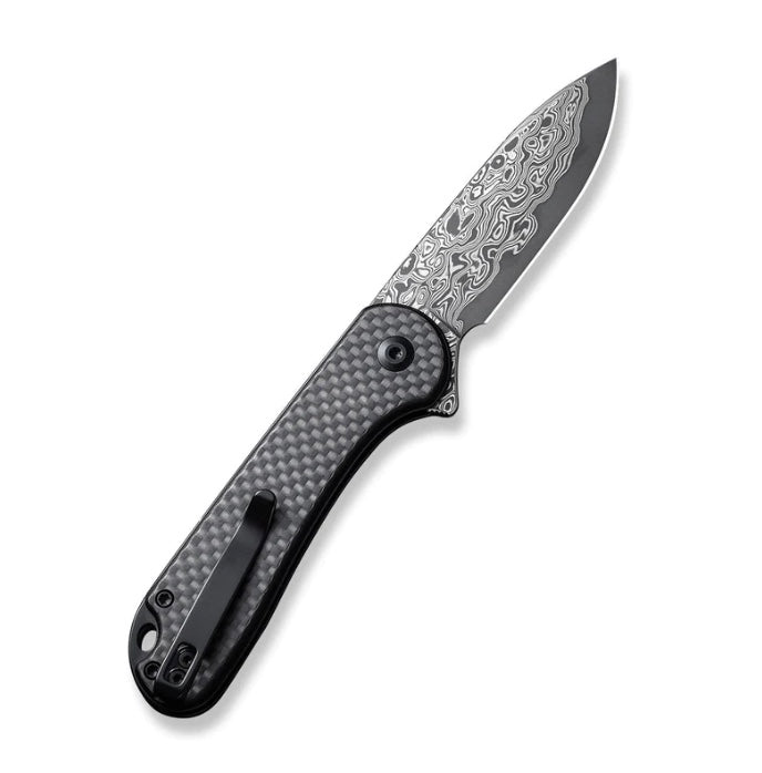 Civivi Elementum II Premium Button Lock Knife - Carbon Fiber & Damascus Blade