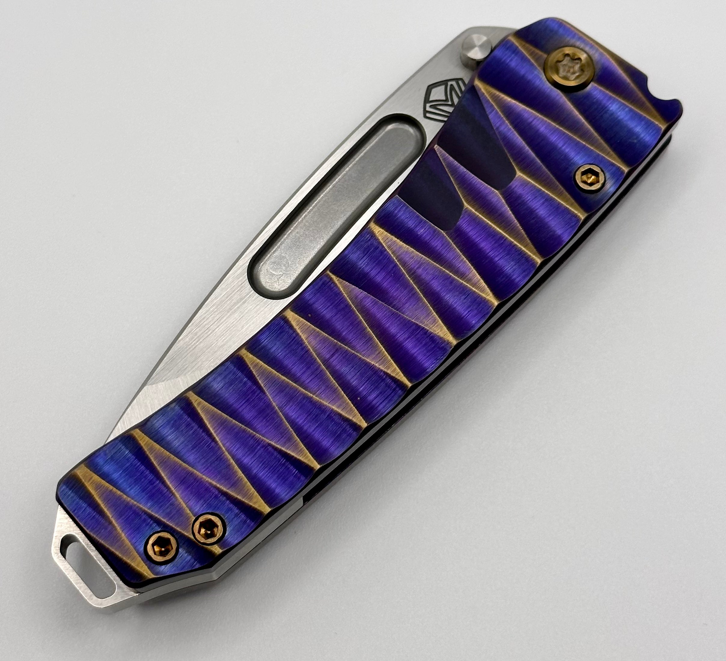 Medford Midi Marauder S45 Premium EDC Knife - Tumbled Drop Point with Sculpted Handles