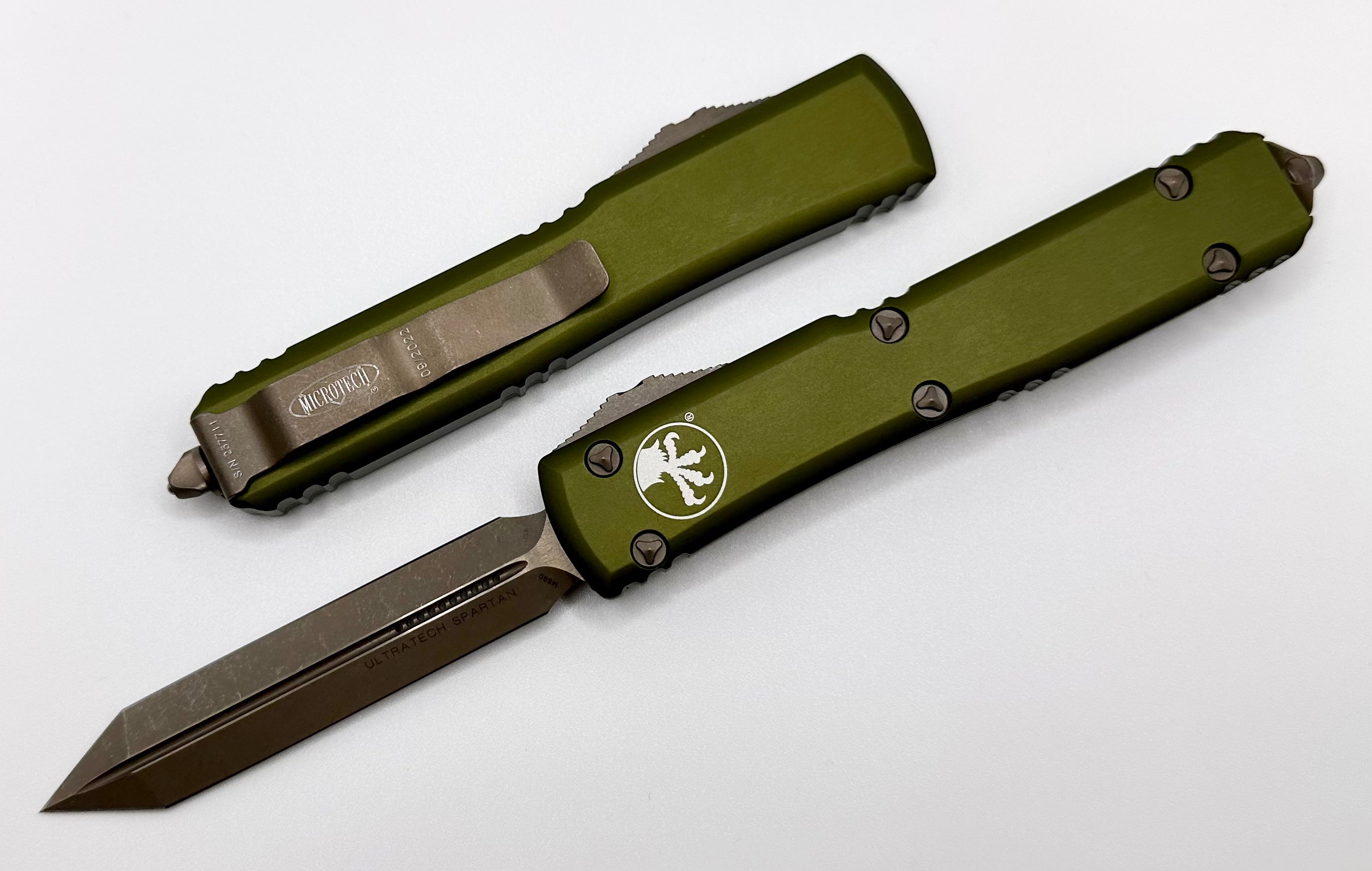 Premium Microtech Ultratech Spartan Bronze Apocalyptic Knife - Ultimate Tactical Tool