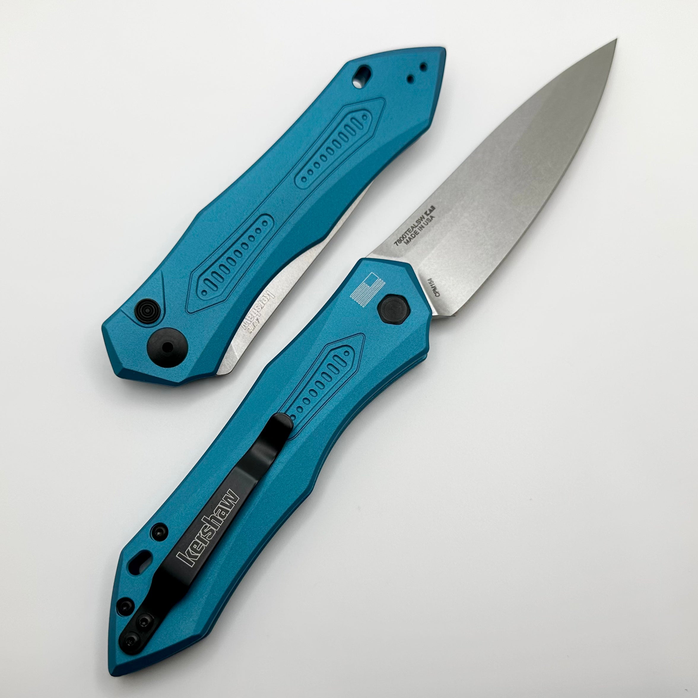 Kershaw Launch 6 Teal Automatic Knife - Premium CPM-154 Blade