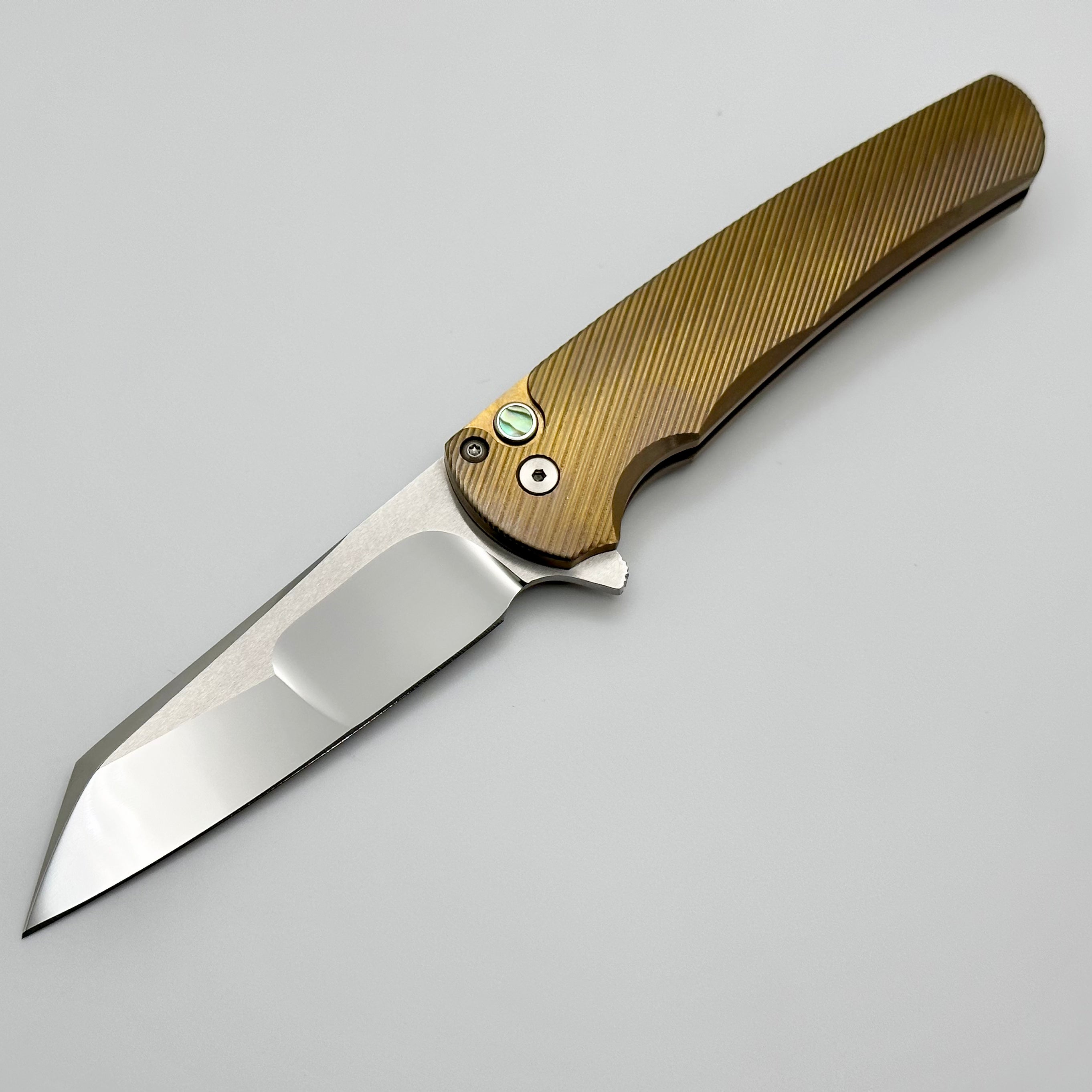 Pro-Tech Malibu Bronze Titanium Custom Knife - 2023 Limited Edition