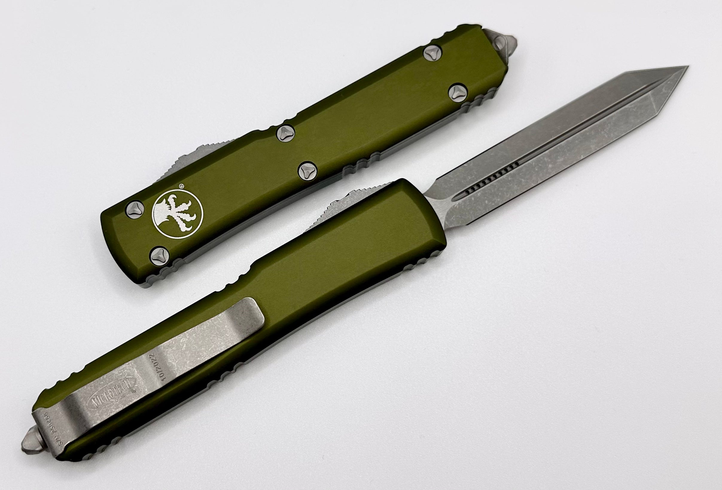 Microtech Ultratech Spartan Apocalyptic Tactical Knife - OD Green Edition