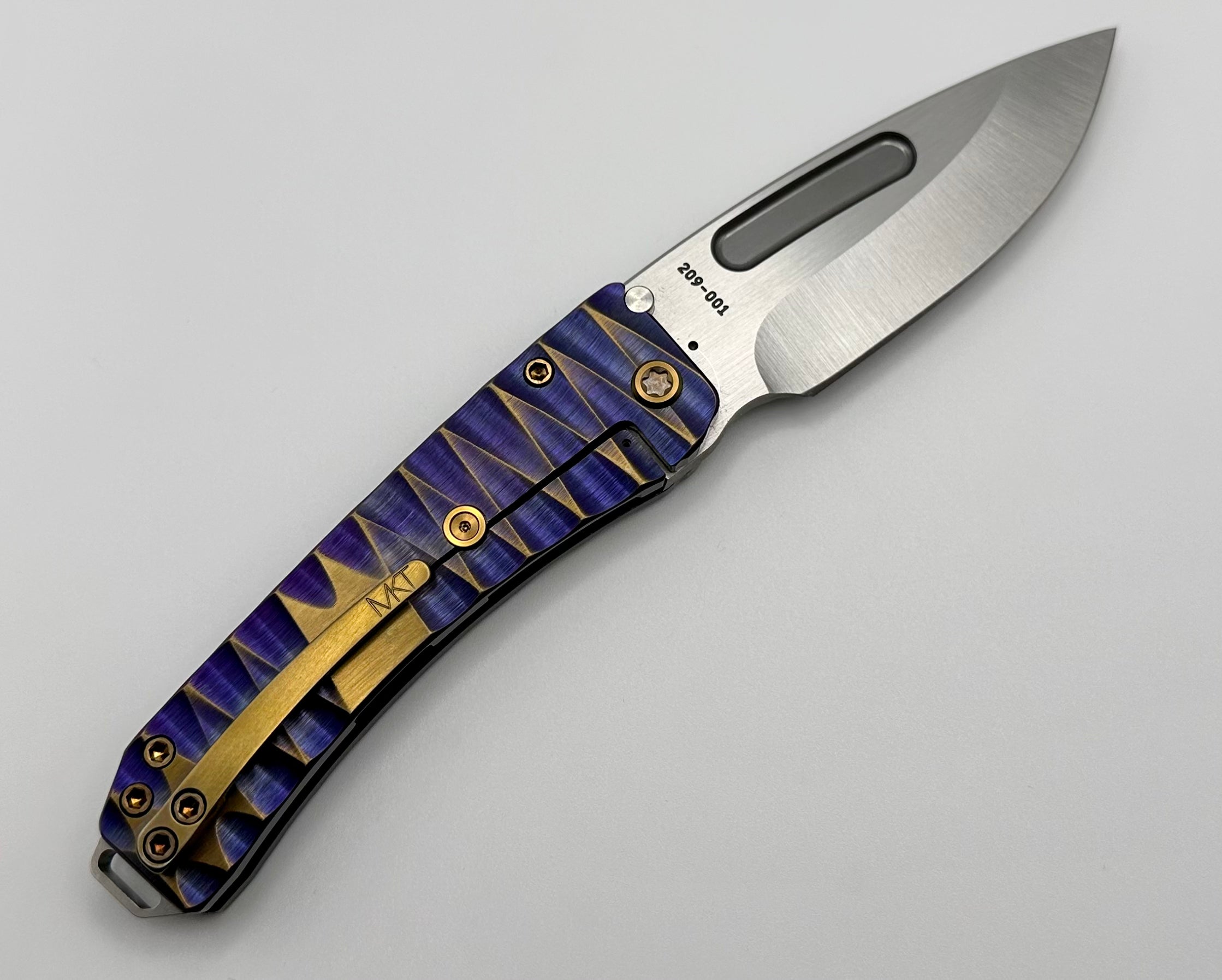 Medford Midi Marauder S45 Premium EDC Knife - Tumbled Drop Point with Sculpted Handles